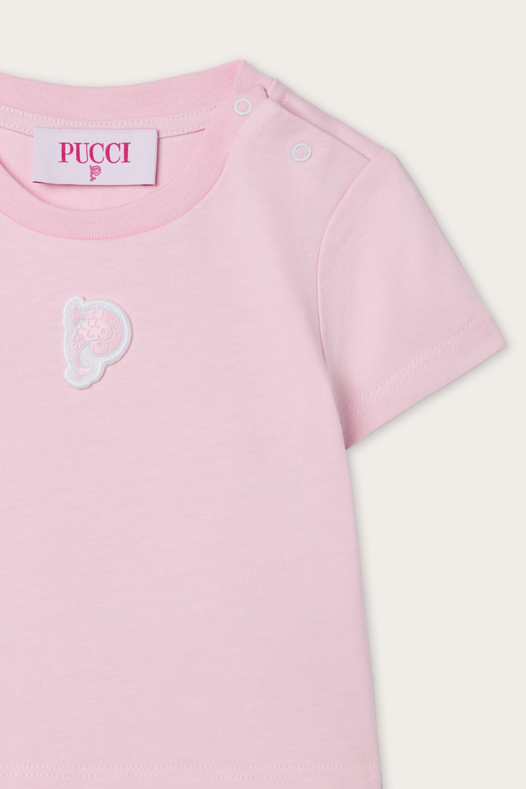 T-shirt with Embroidered Patch
  Pucci