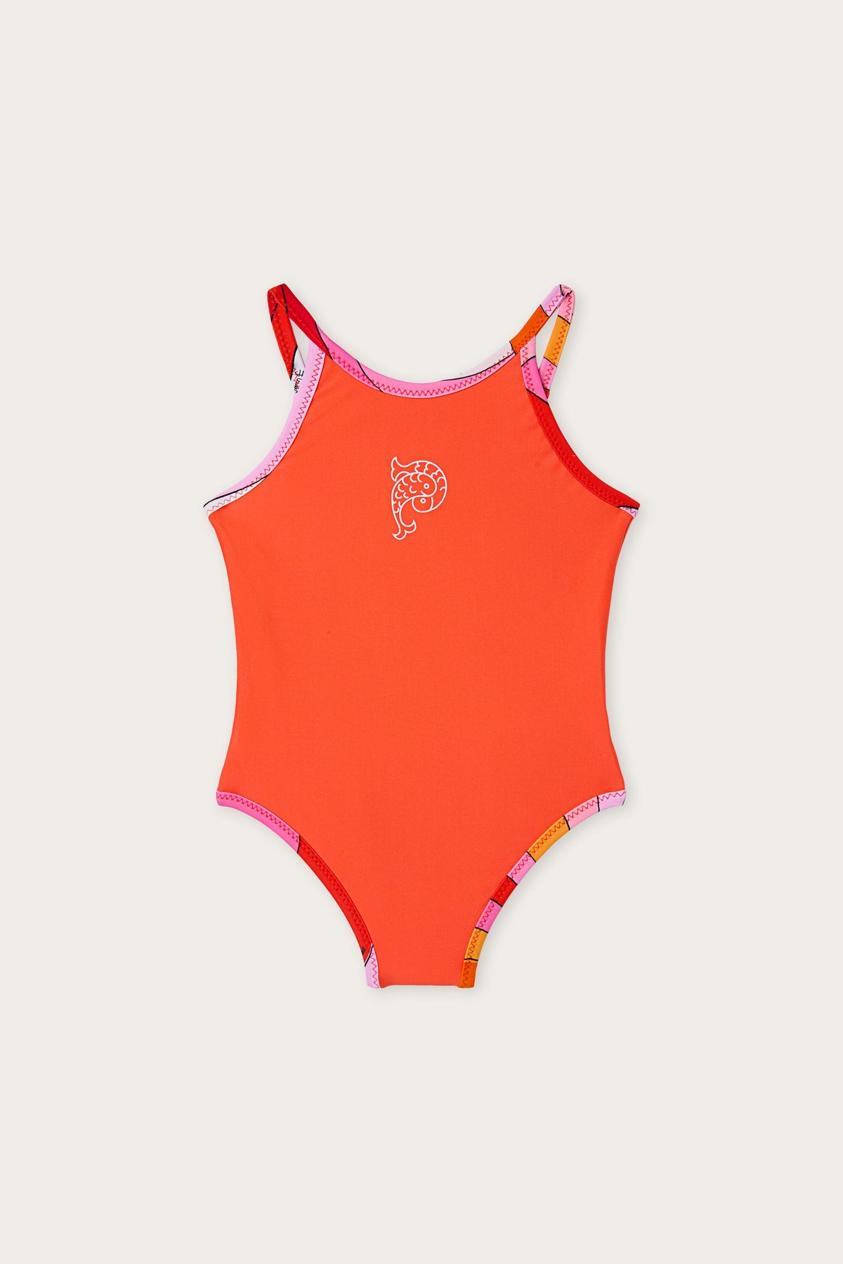 One-Piece Swimsuit with Fish Logo
  Pucci
