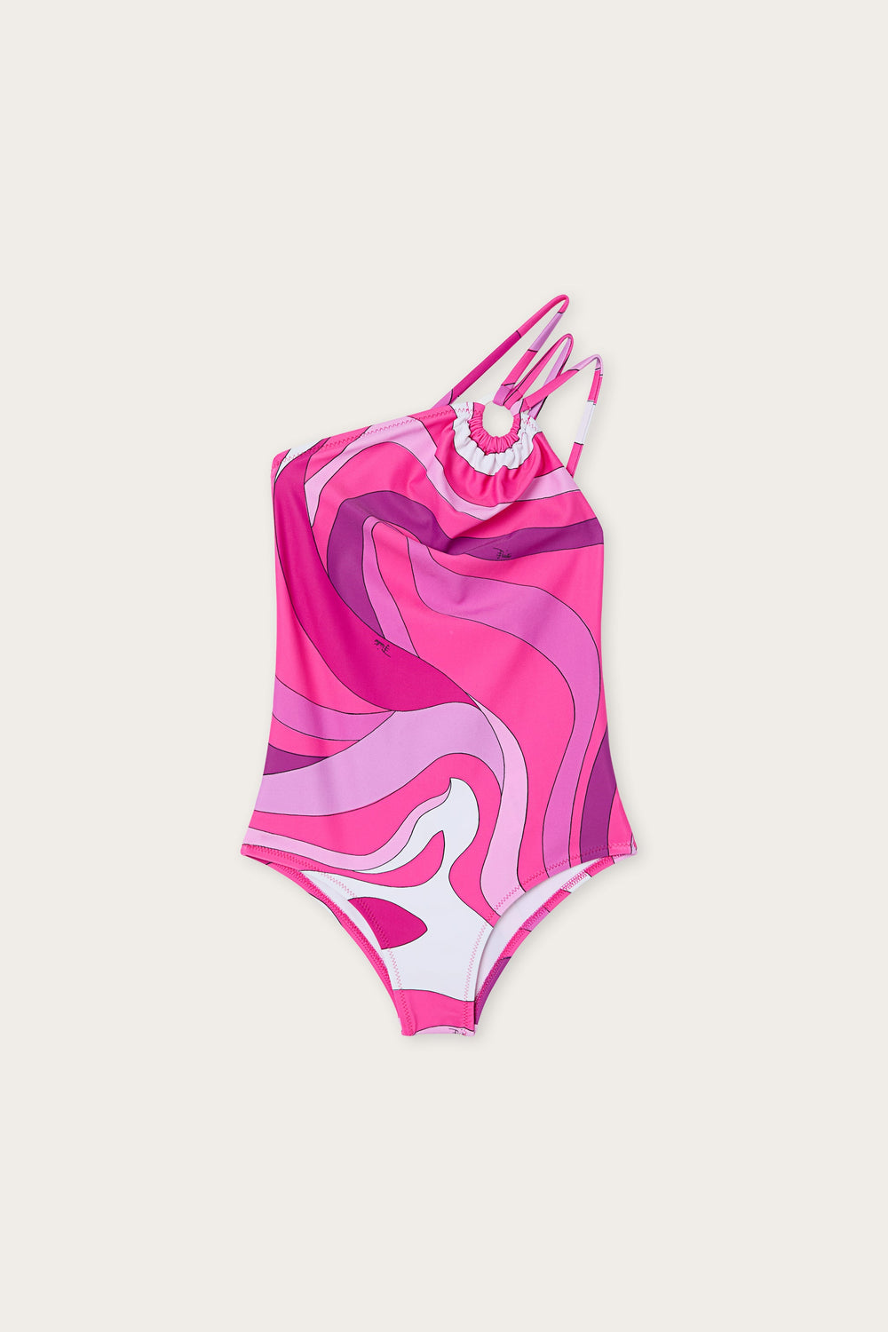 One-Shoulder Marmo Print One-Piece Swimsuit
  Pucci