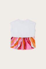 Sleeveless T-Shirt with Printed Hem
  Pucci