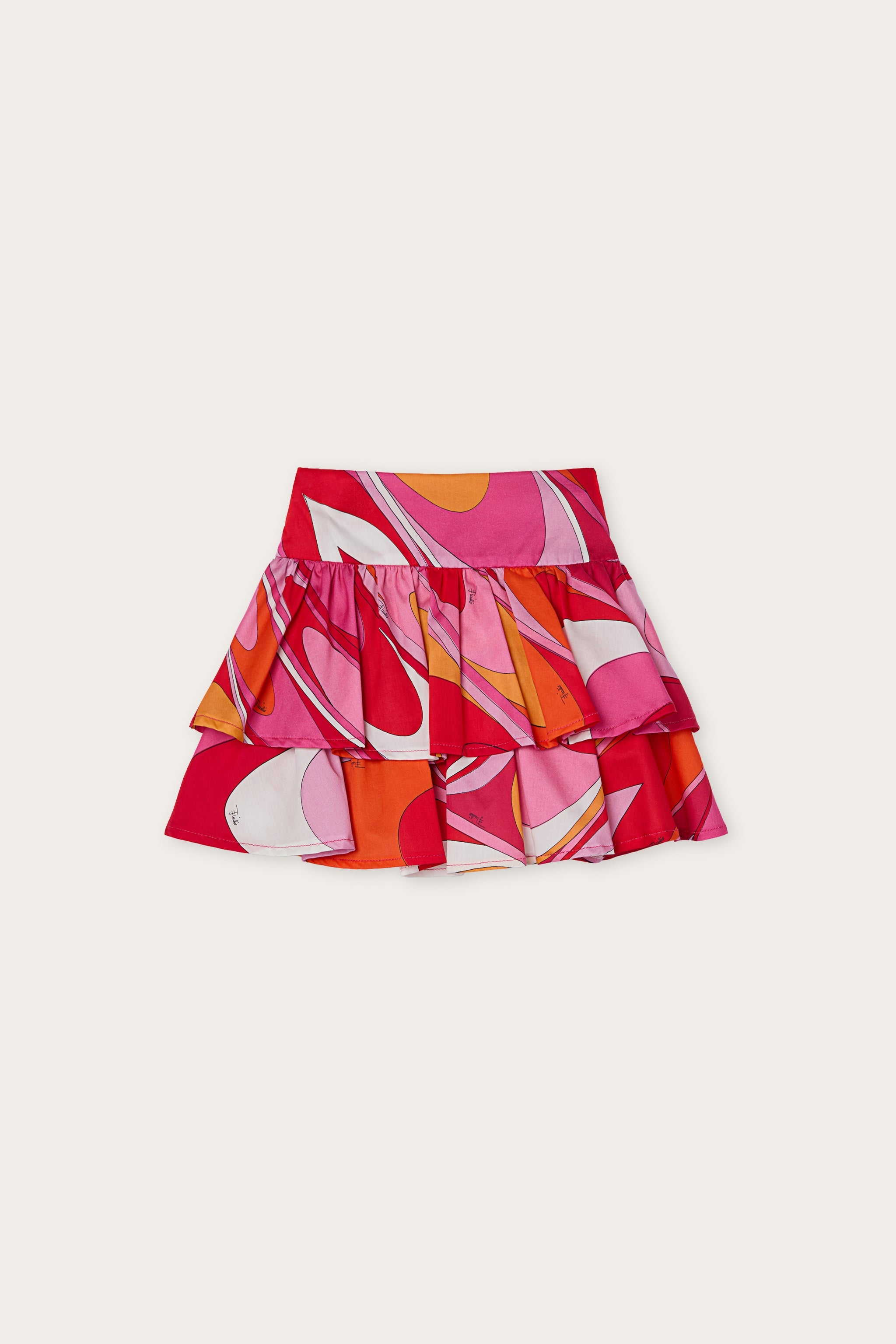 Onde Print Satin Skirt
  Pucci