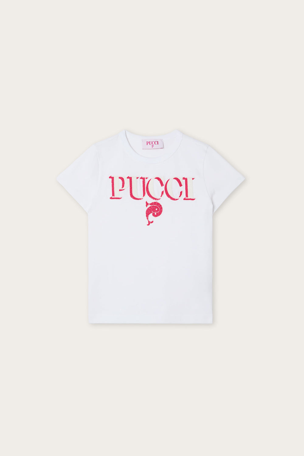 Sequin-Embellished Logo T-Shirt
  Pucci