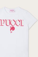 Sequin-Embellished Logo T-Shirt
  Pucci