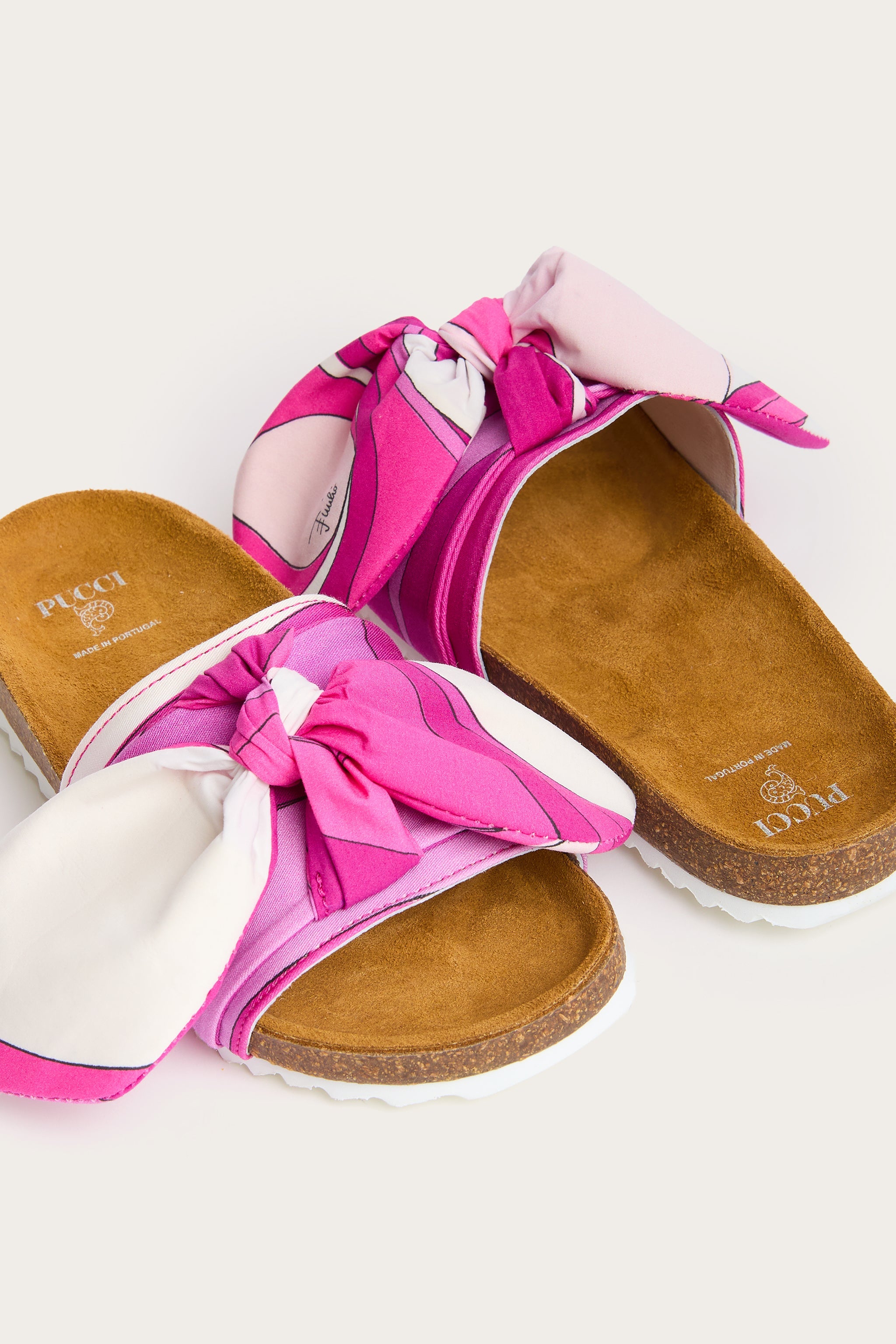 Onde Print Bow Sandals
  Pucci
