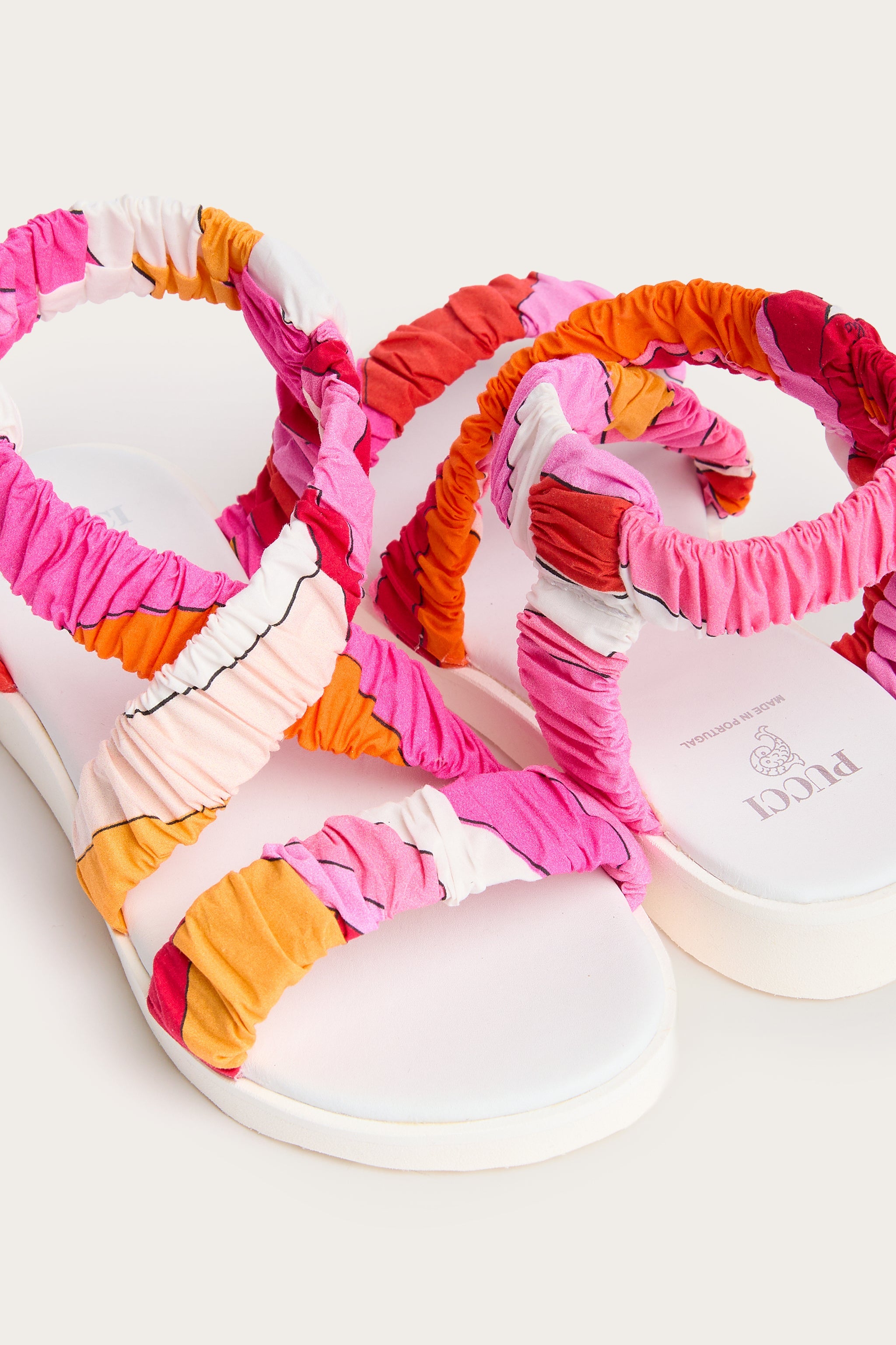 Iride Print Cross-Strap Sandals
  Pucci