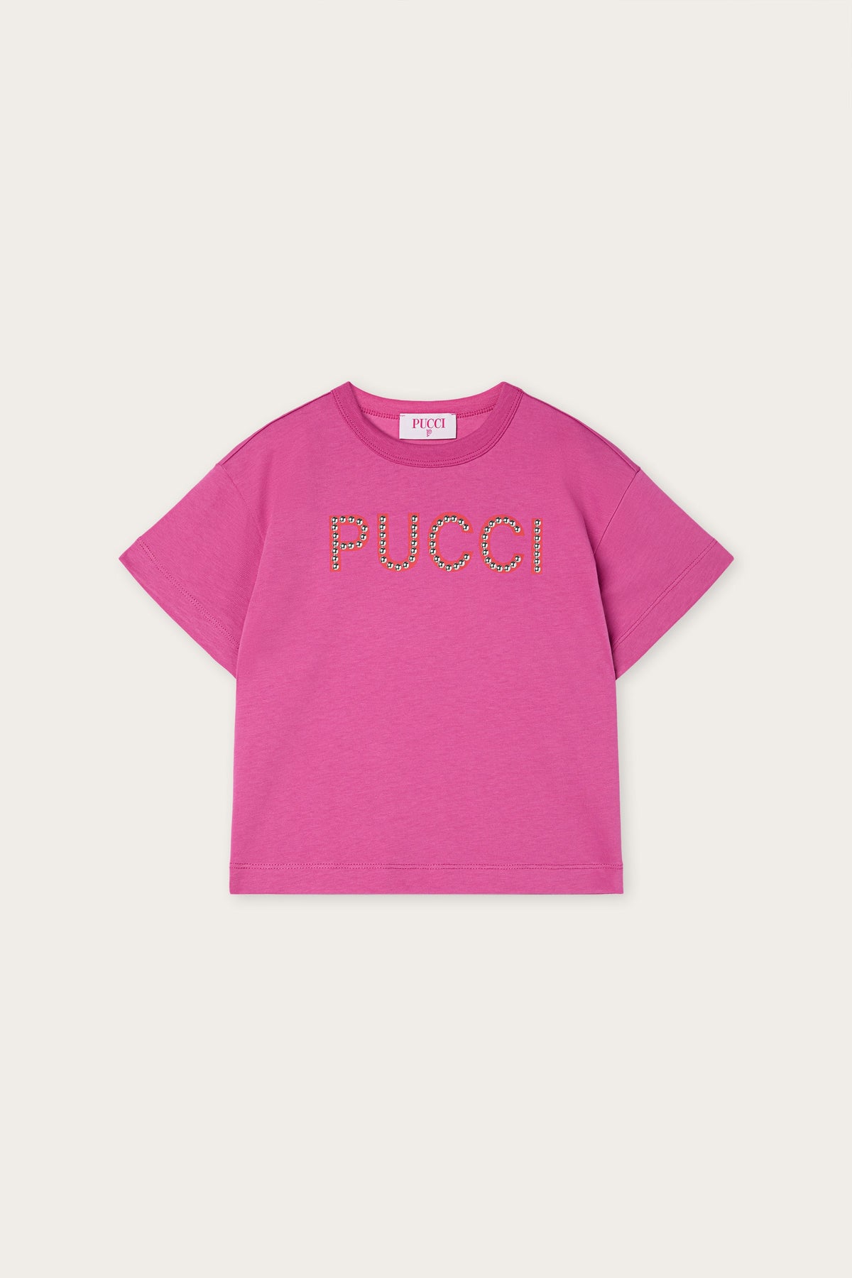 T-shirt with Decorated Logo
  Pucci
