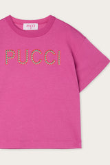 T-shirt with Decorated Logo
  Pucci