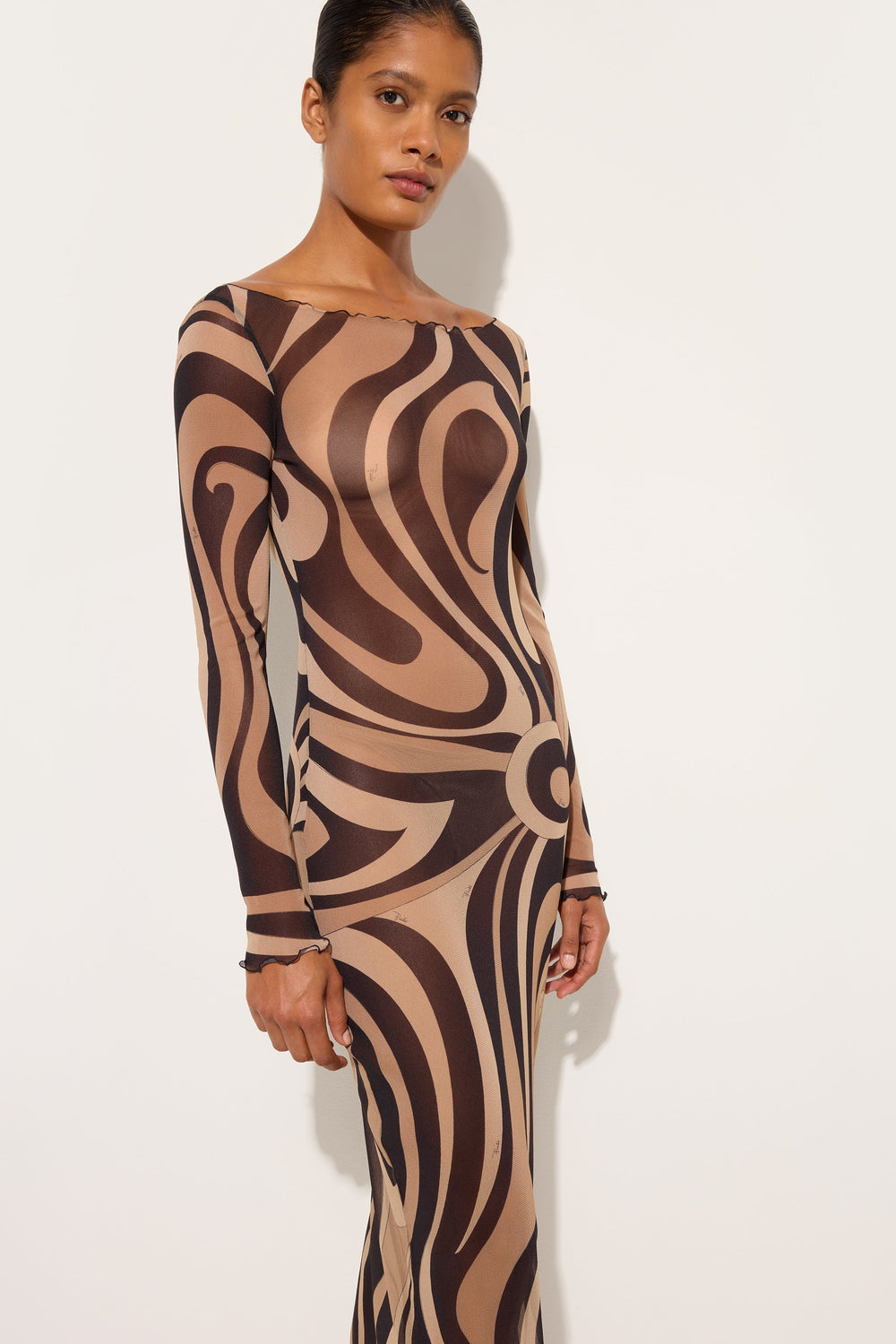 Marmo Print Tulle Dress
 WOMAN Pucci