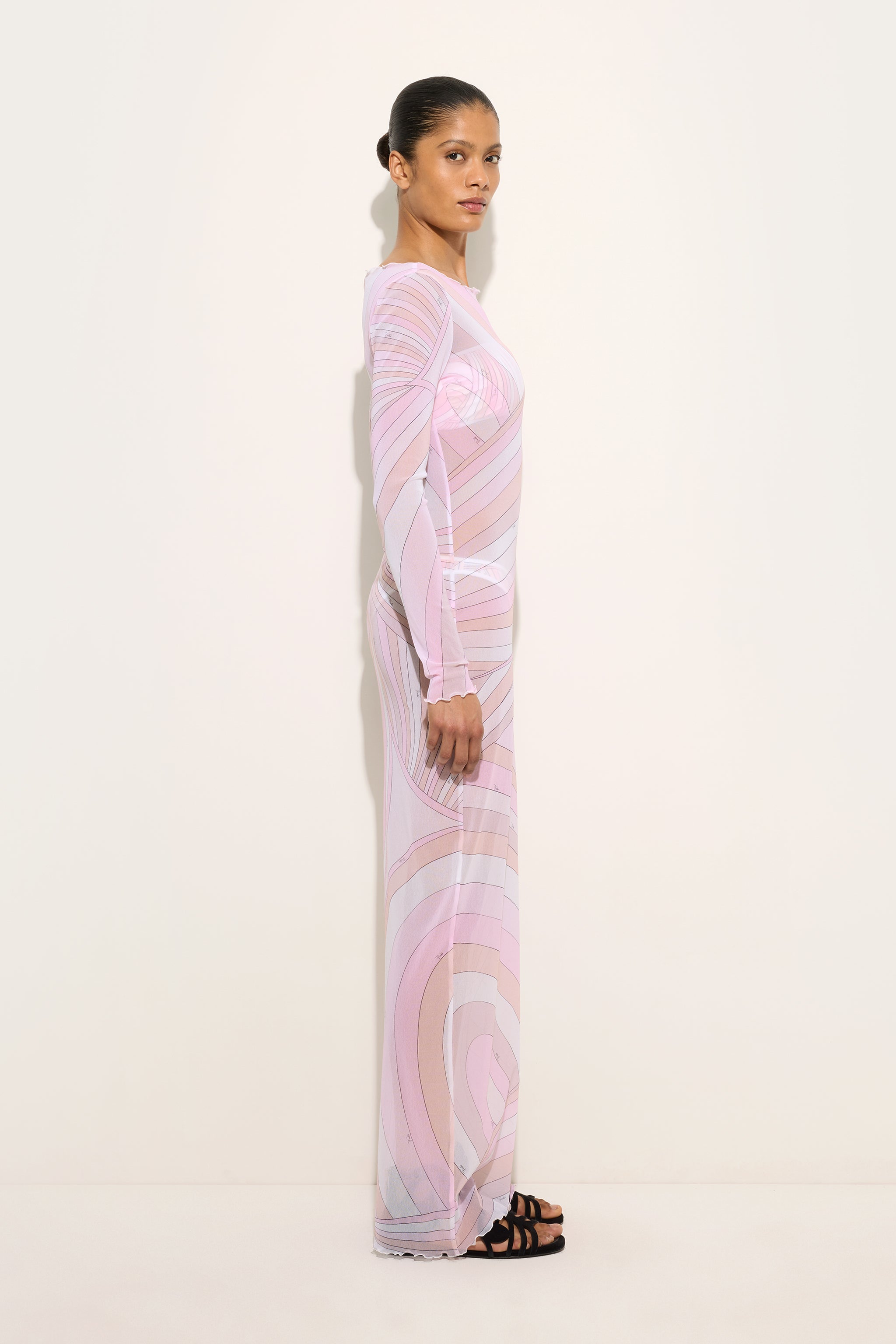 Iride Print Tulle Dress
 WOMAN Pucci
