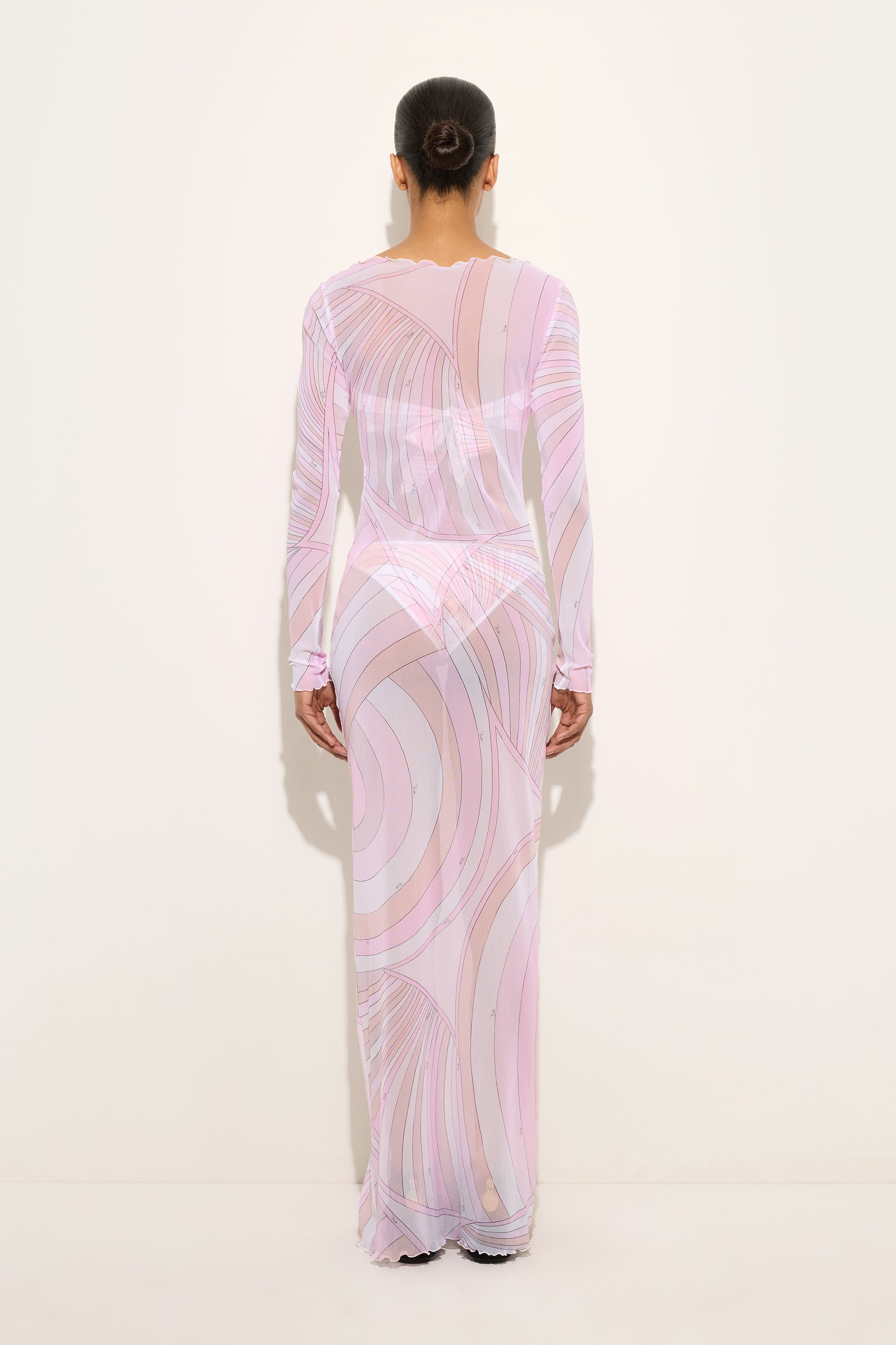 Iride Print Tulle Dress
 WOMAN Pucci
