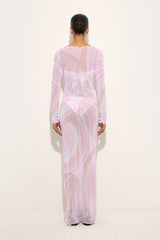 Iride Print Tulle Dress
 WOMAN Pucci