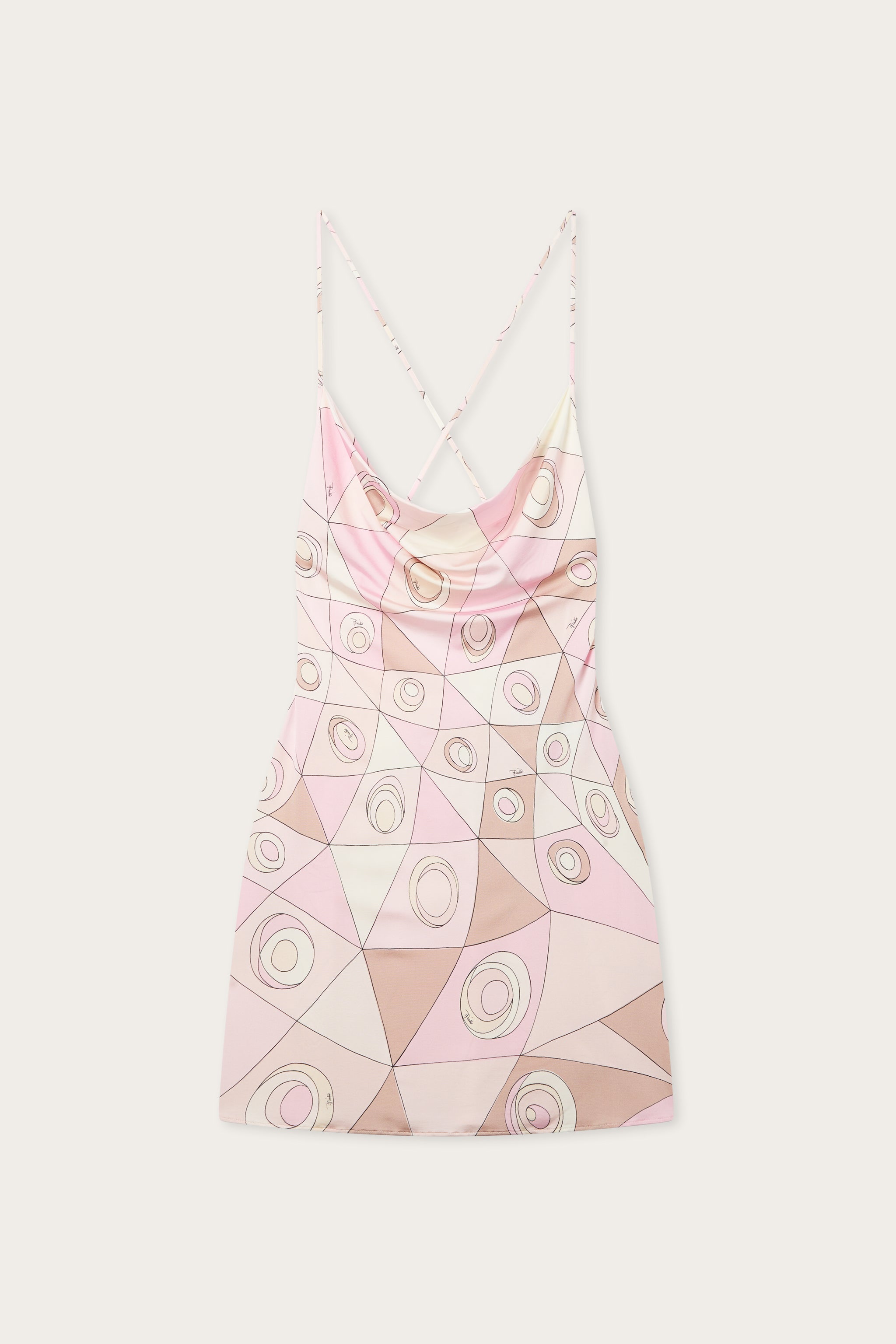Occhi Print Jersey Satin Dress
 WOMAN Pucci