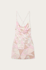 Occhi Print Jersey Satin Dress
 WOMAN Pucci