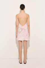 Occhi Print Jersey Satin Dress
 WOMAN Pucci