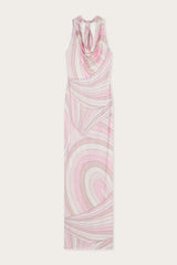 Iride Print Draped Neckline Dress
 WOMAN Pucci