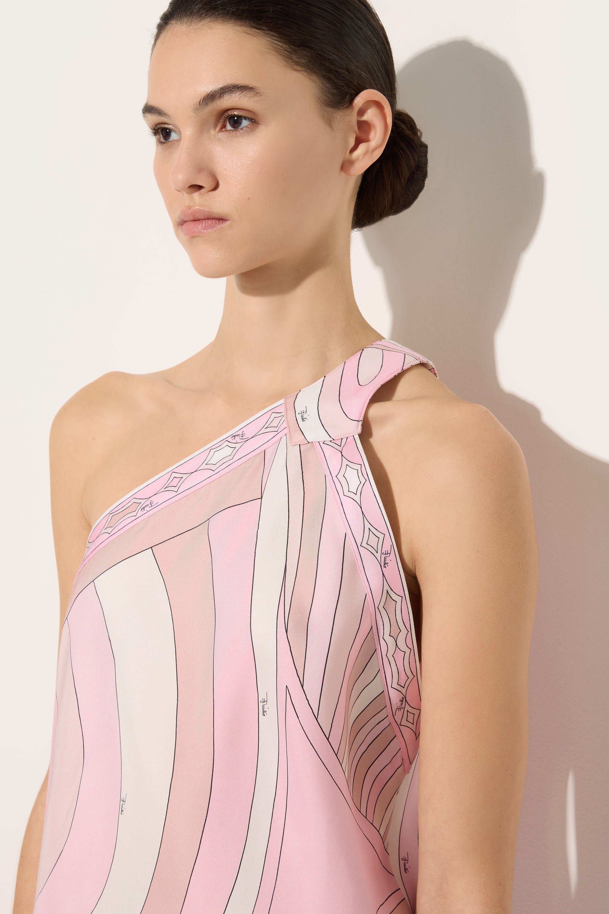 Iride Print Asymmetrical-Cut Dress
 WOMAN Pucci