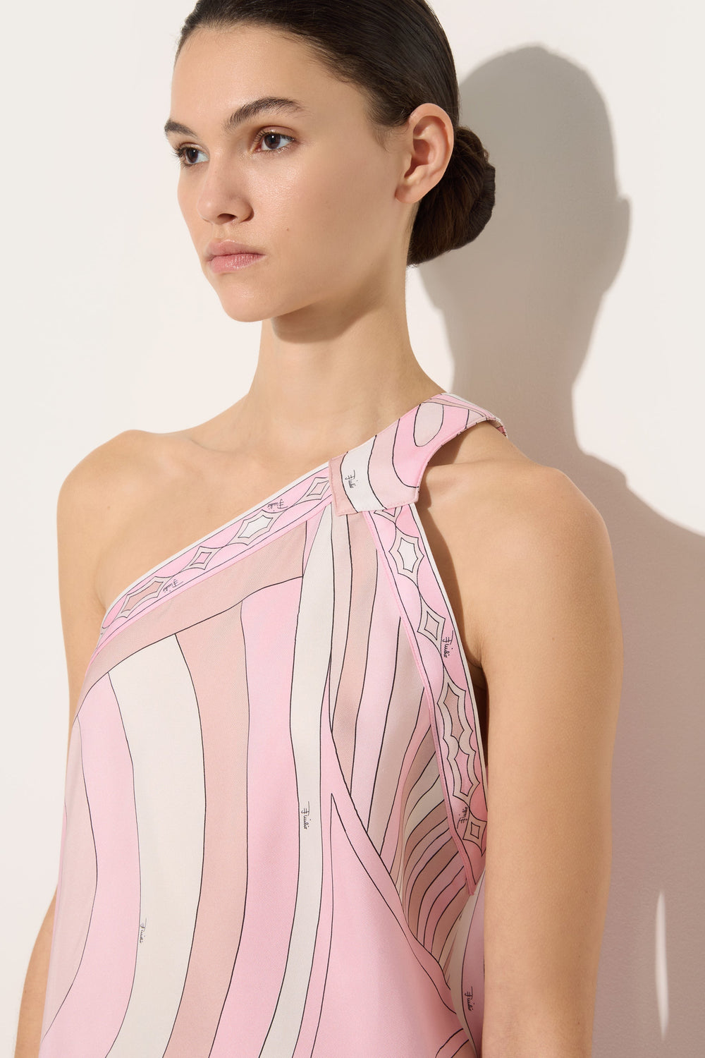 Iride Print Asymmetrical-Cut Dress
 WOMAN Pucci
