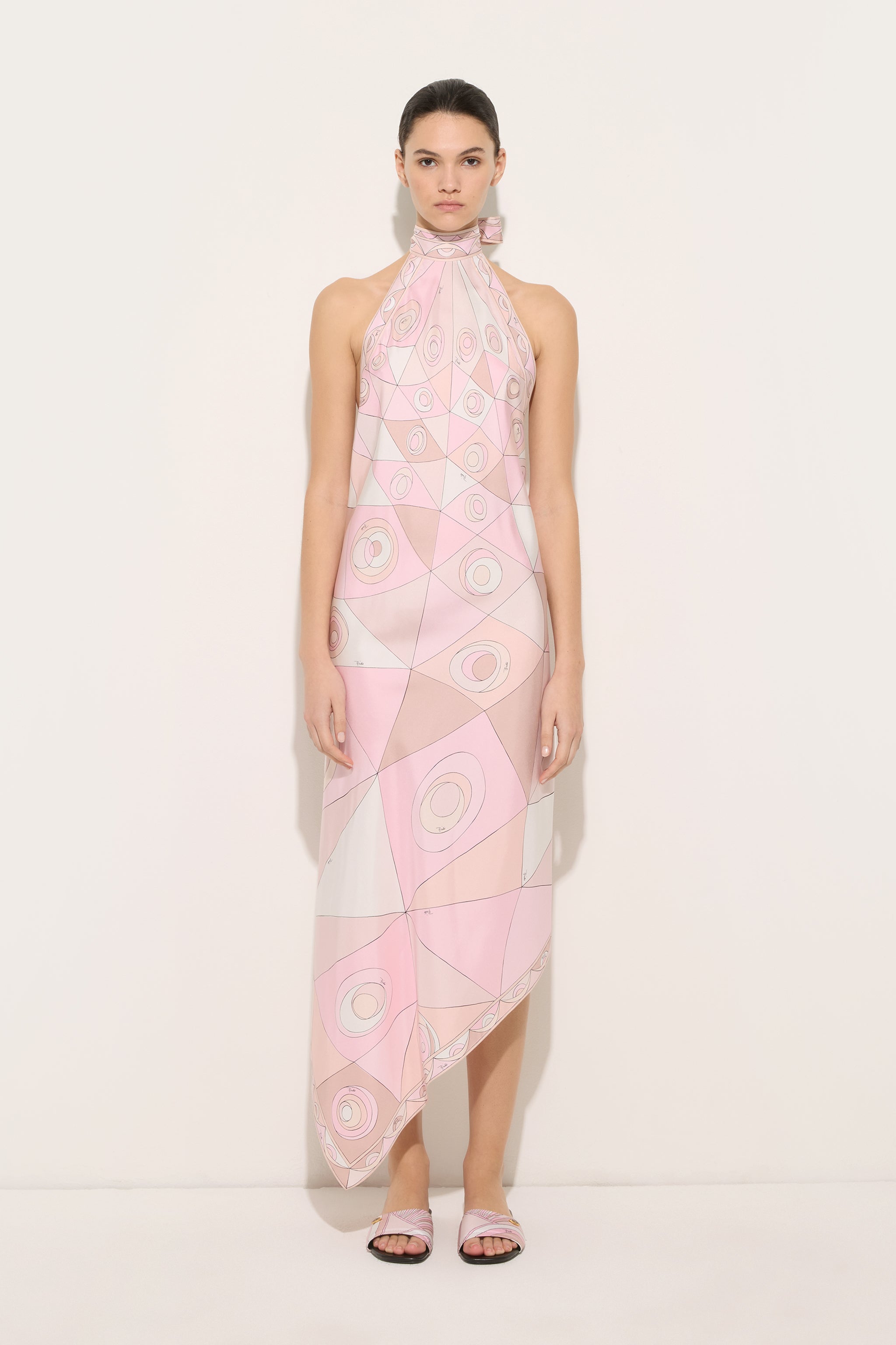 Occhi Print Silk Dress
 WOMAN Pucci