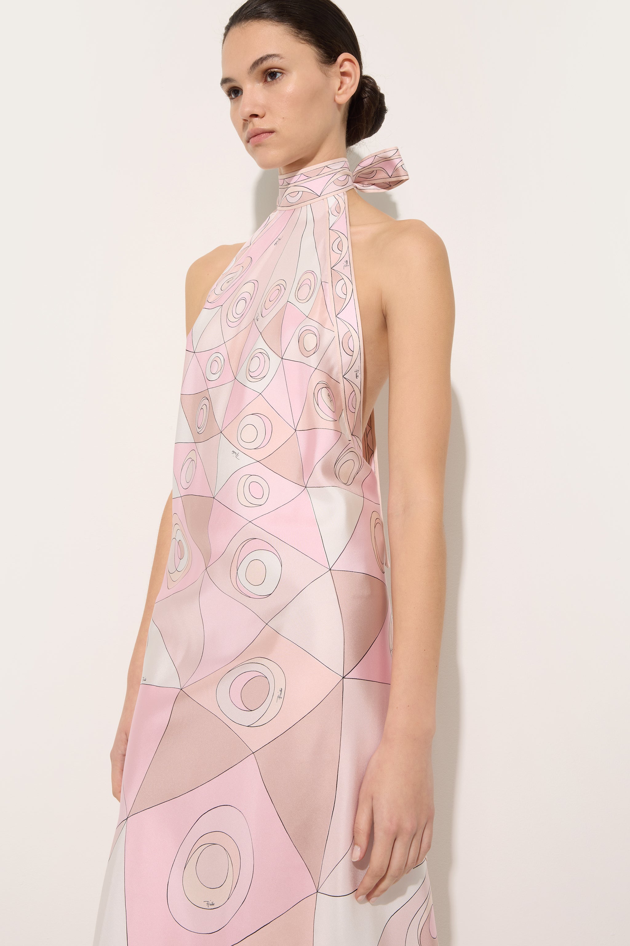 Occhi Print Silk Dress
 WOMAN Pucci