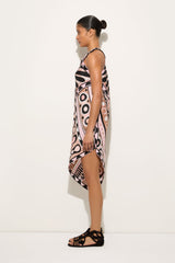 Soleil Print One-Shoulder Silk Dress
 WOMAN Pucci