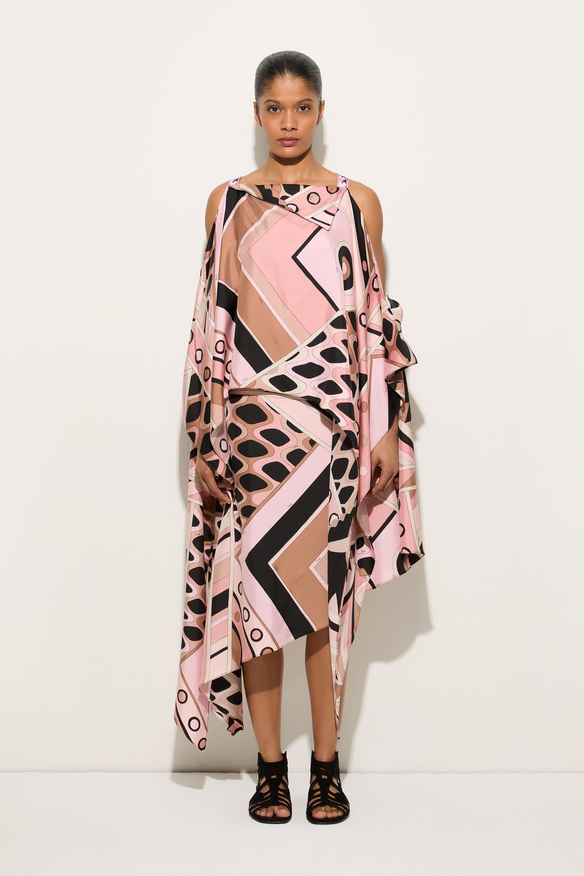 Vivara Print Silk Dress
 WOMAN Pucci