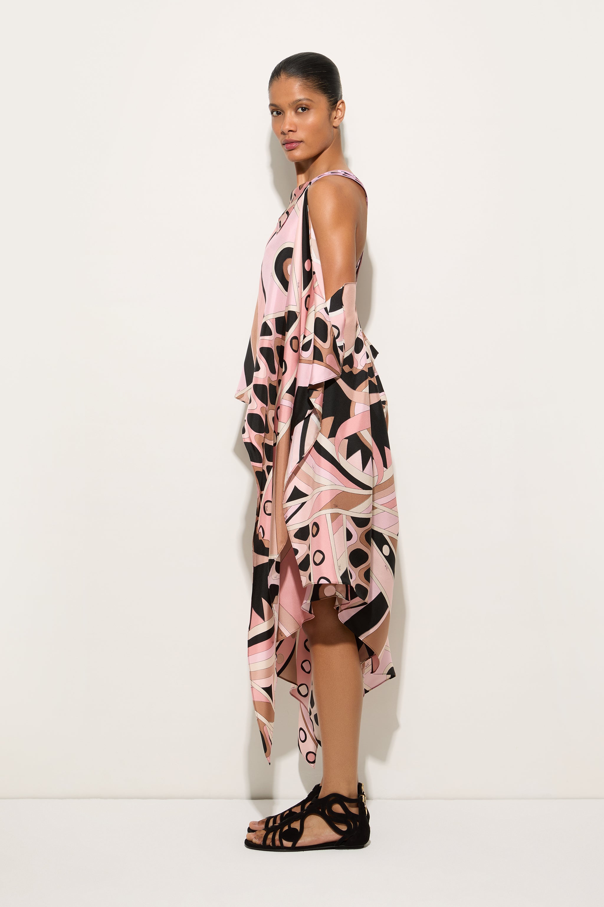 Vivara Print Silk Dress
 WOMAN Pucci