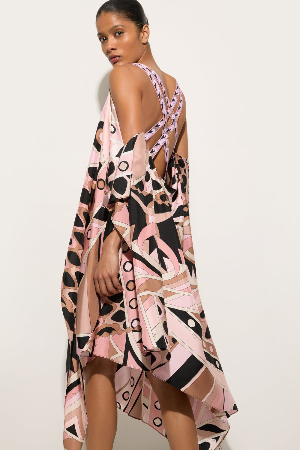 Vivara Print Silk Dress
 WOMAN Pucci