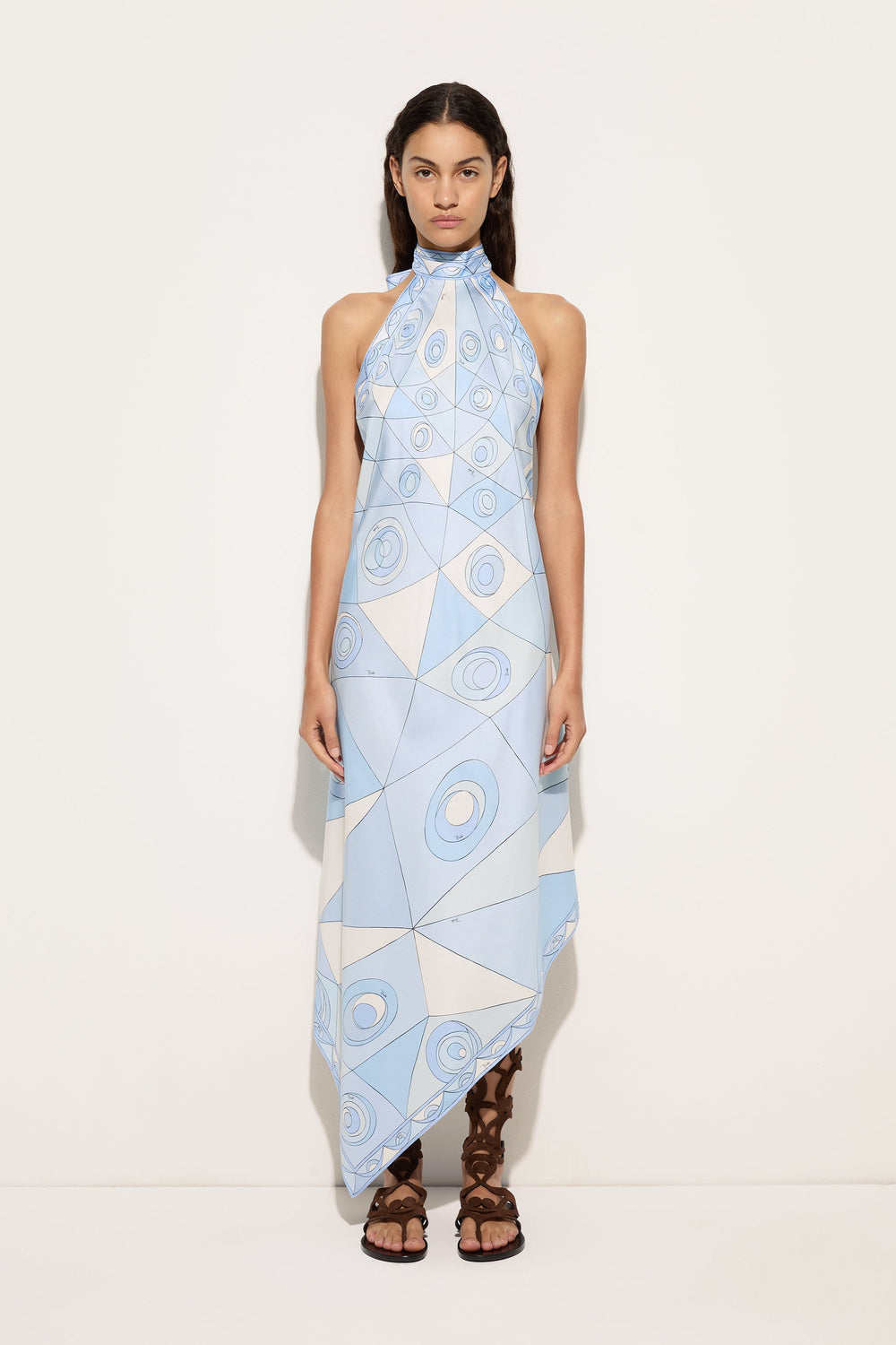Occhi Print Silk Dress
 WOMAN Pucci