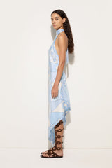 Occhi Print Silk Dress
 WOMAN Pucci