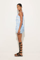 Occhi and Vivara Print Asymmetrical Silk Dress
 WOMAN Pucci