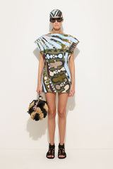 Soleil Print Panama dress
 WOMAN Pucci