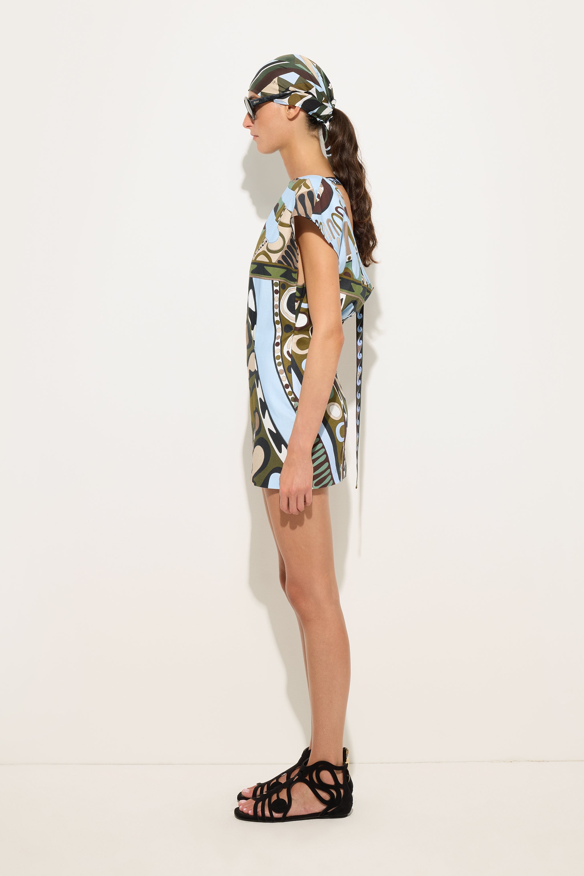 Soleil Print Panama dress
 WOMAN Pucci