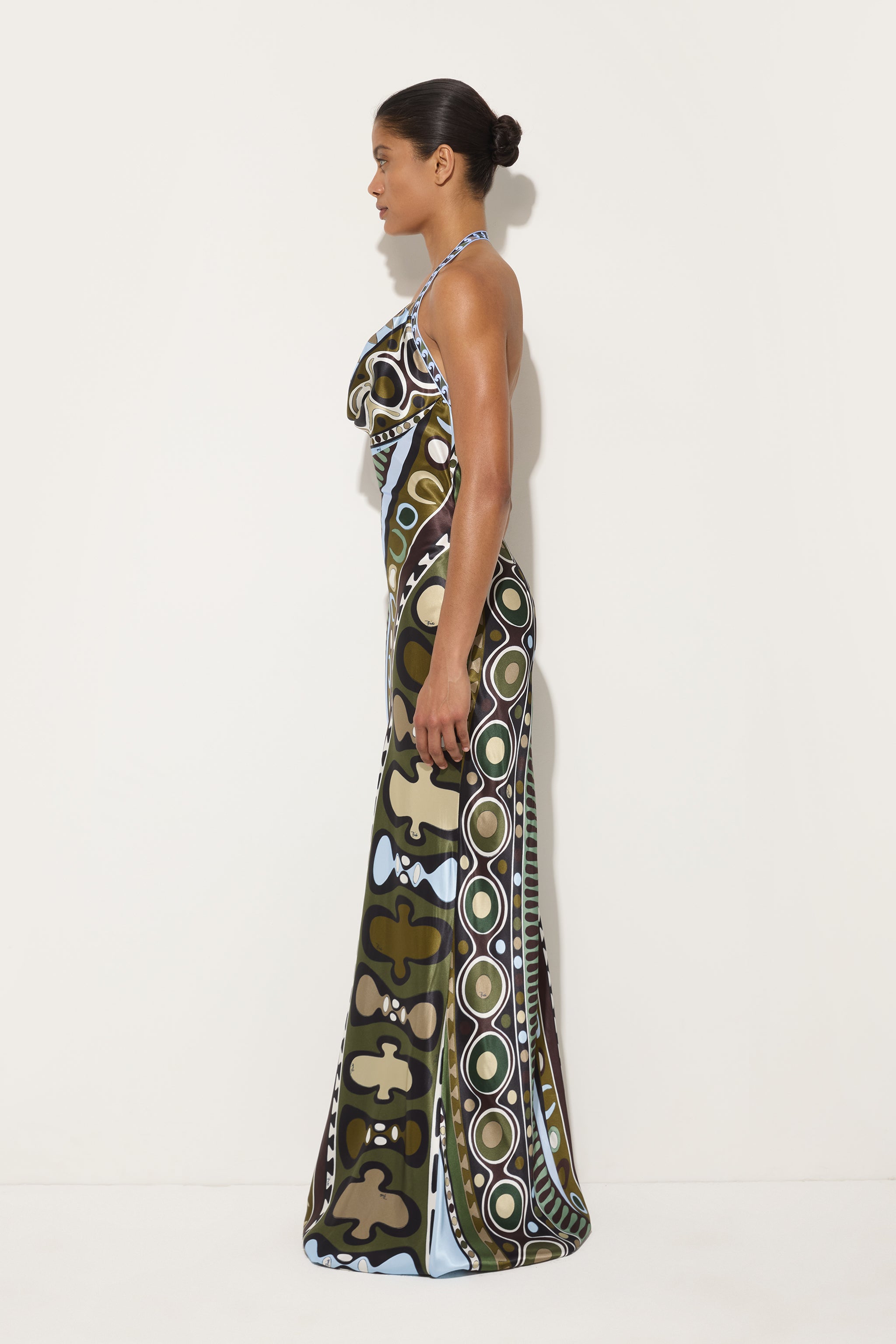 Soleil Print Satin Dress
 WOMAN Pucci