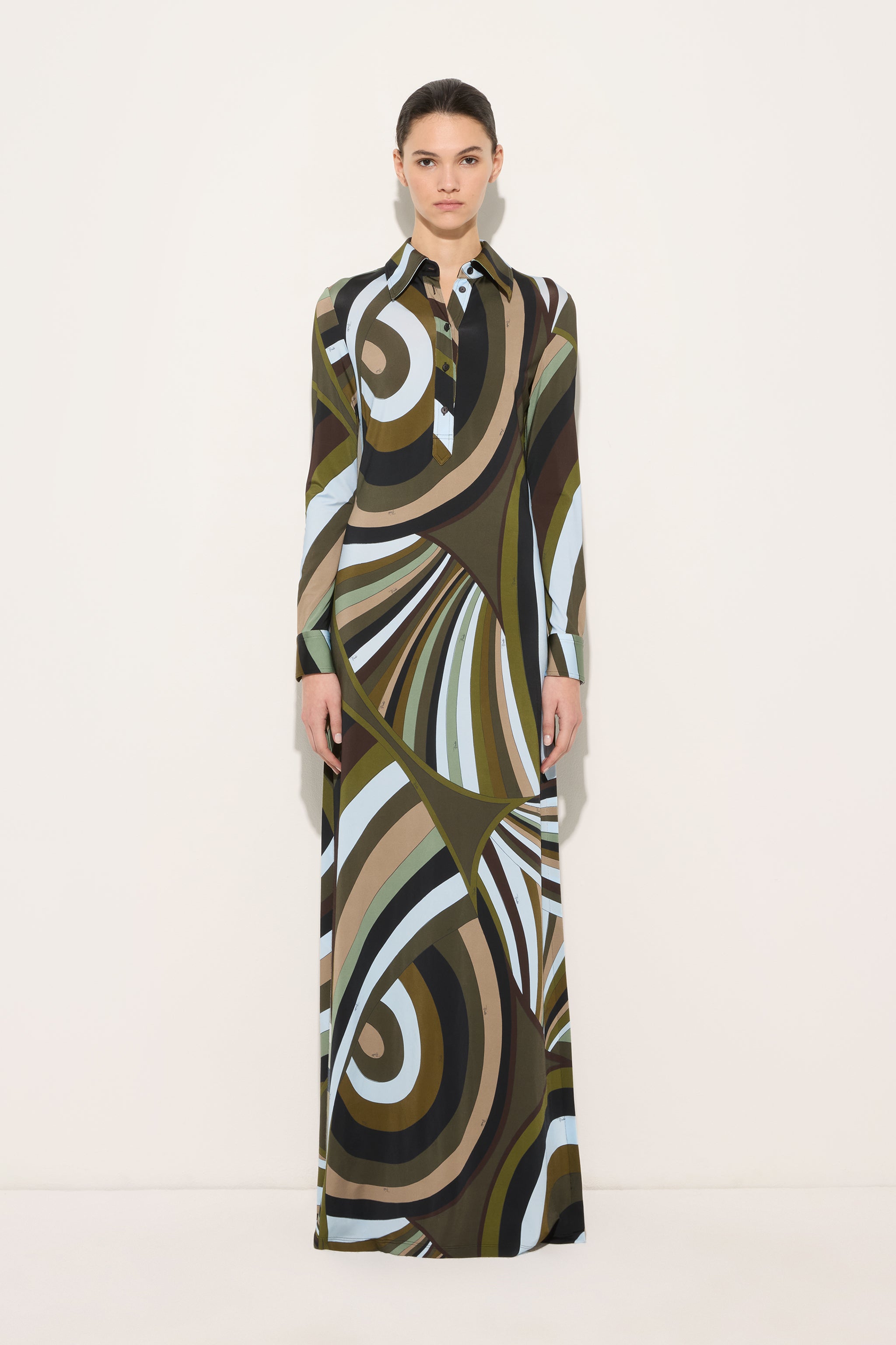 Iride Print Chemisier Dress
 WOMAN Pucci