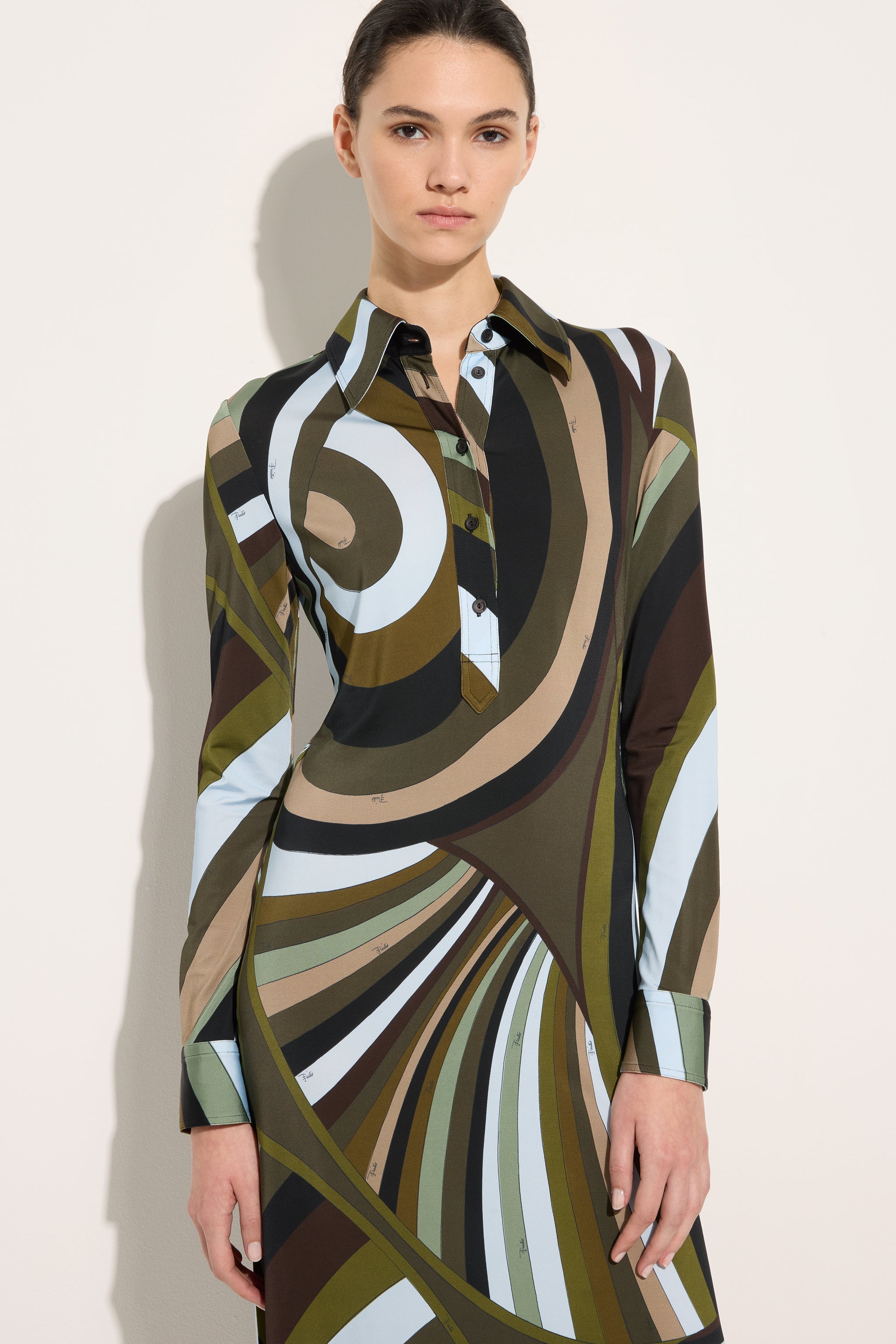 Iride Print Chemisier Dress
 WOMAN Pucci