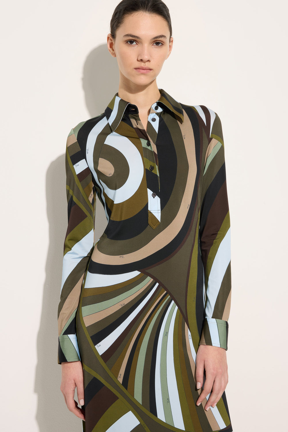 Iride Print Chemisier Dress
 WOMAN Pucci
