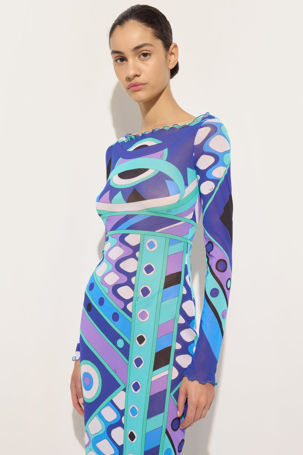 Vivara Print Tulle Dress
 WOMAN Pucci