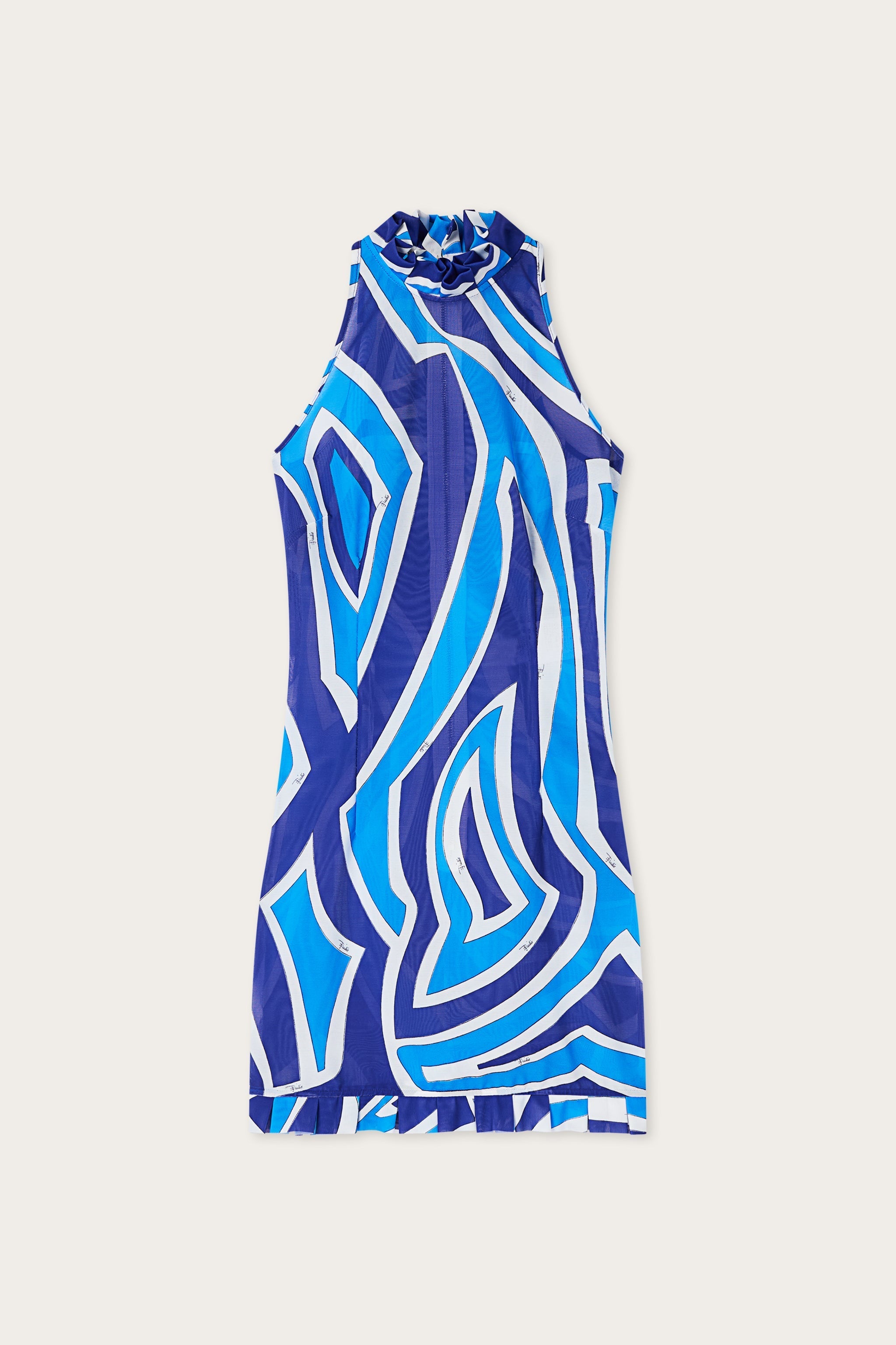 Labirinto Print Dress with Ruffle Details
 WOMAN Pucci