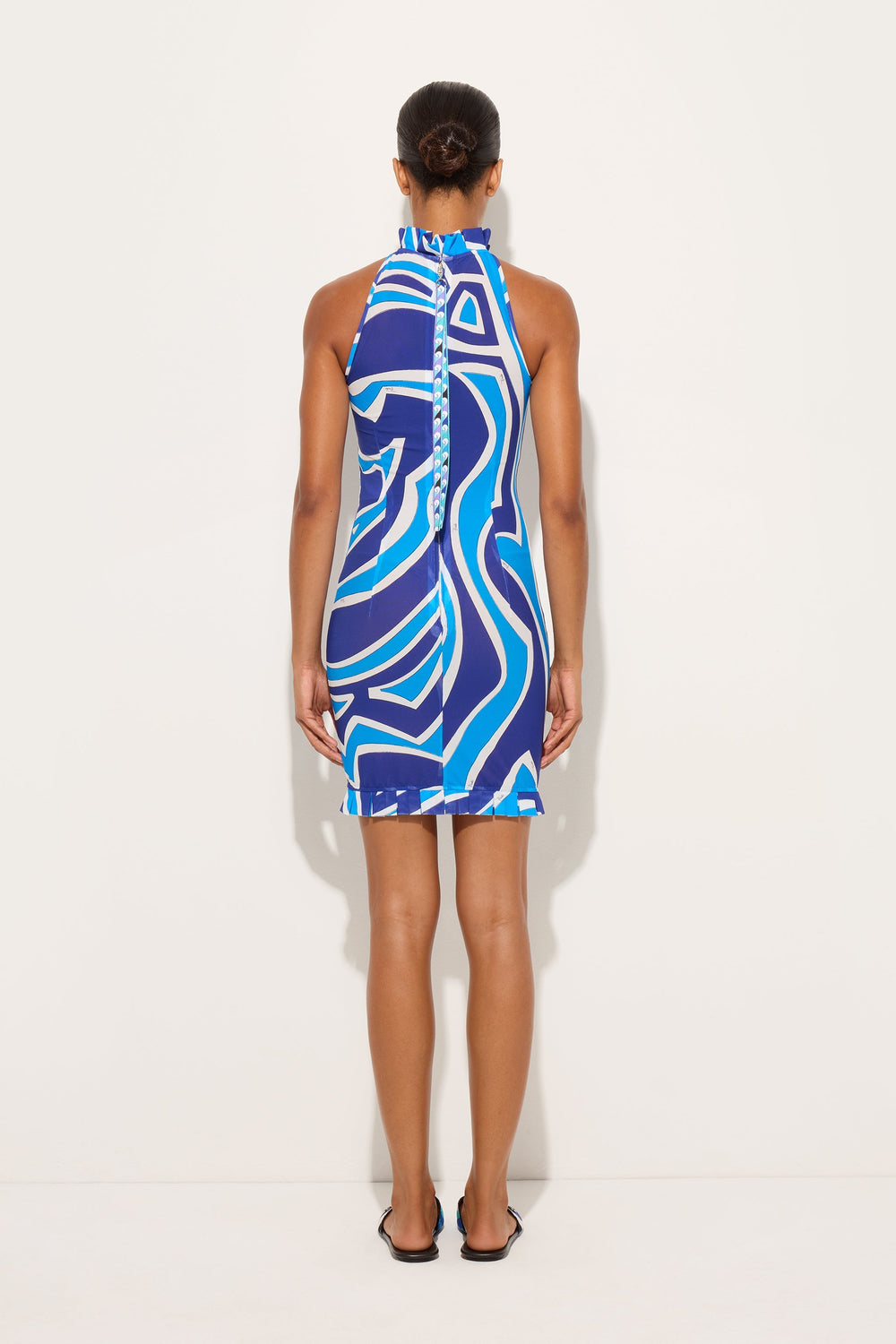 Labirinto Print Dress with Ruffle Details
 WOMAN Pucci