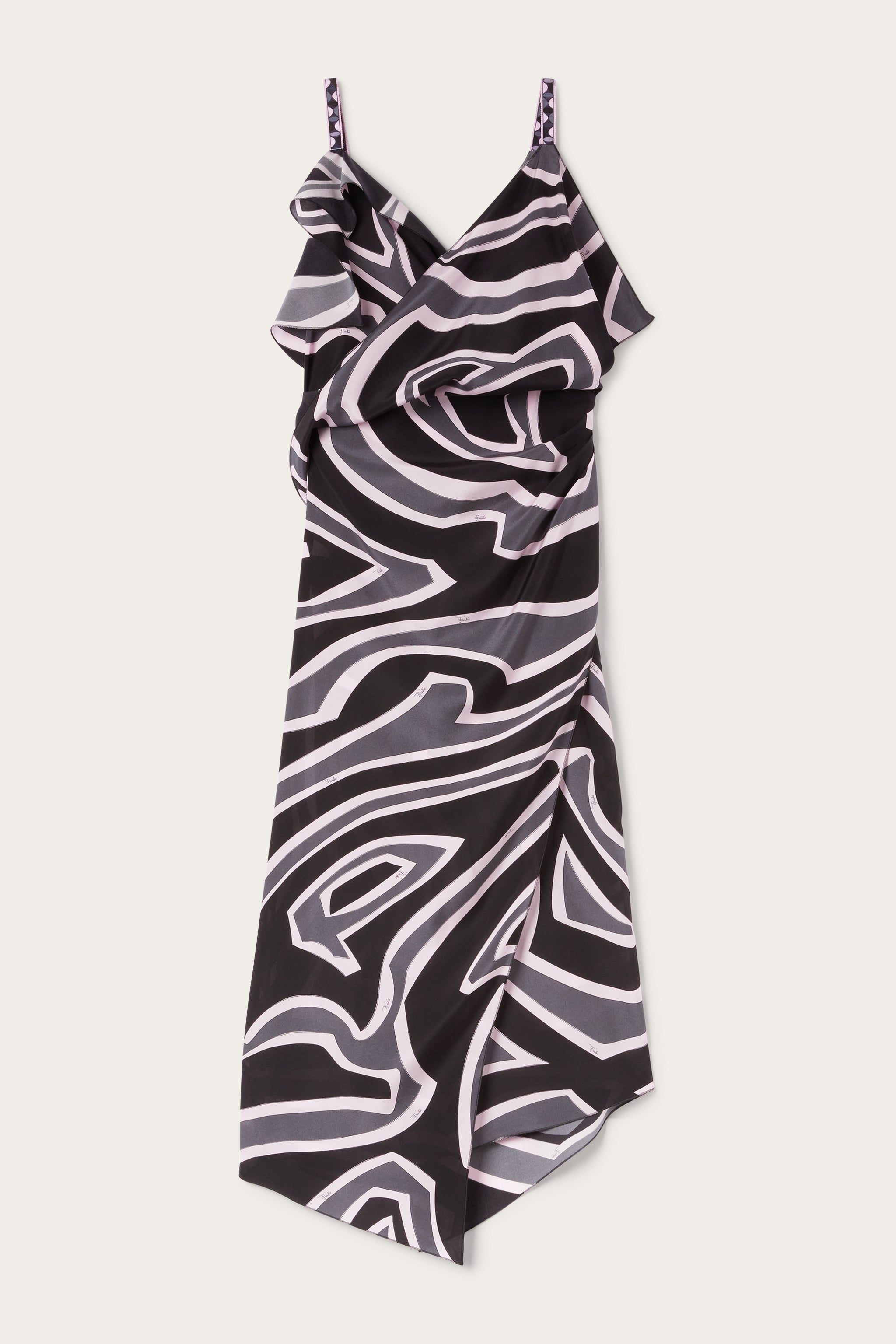 Labirinto Print Asymmetrical Dress
 WOMAN Pucci