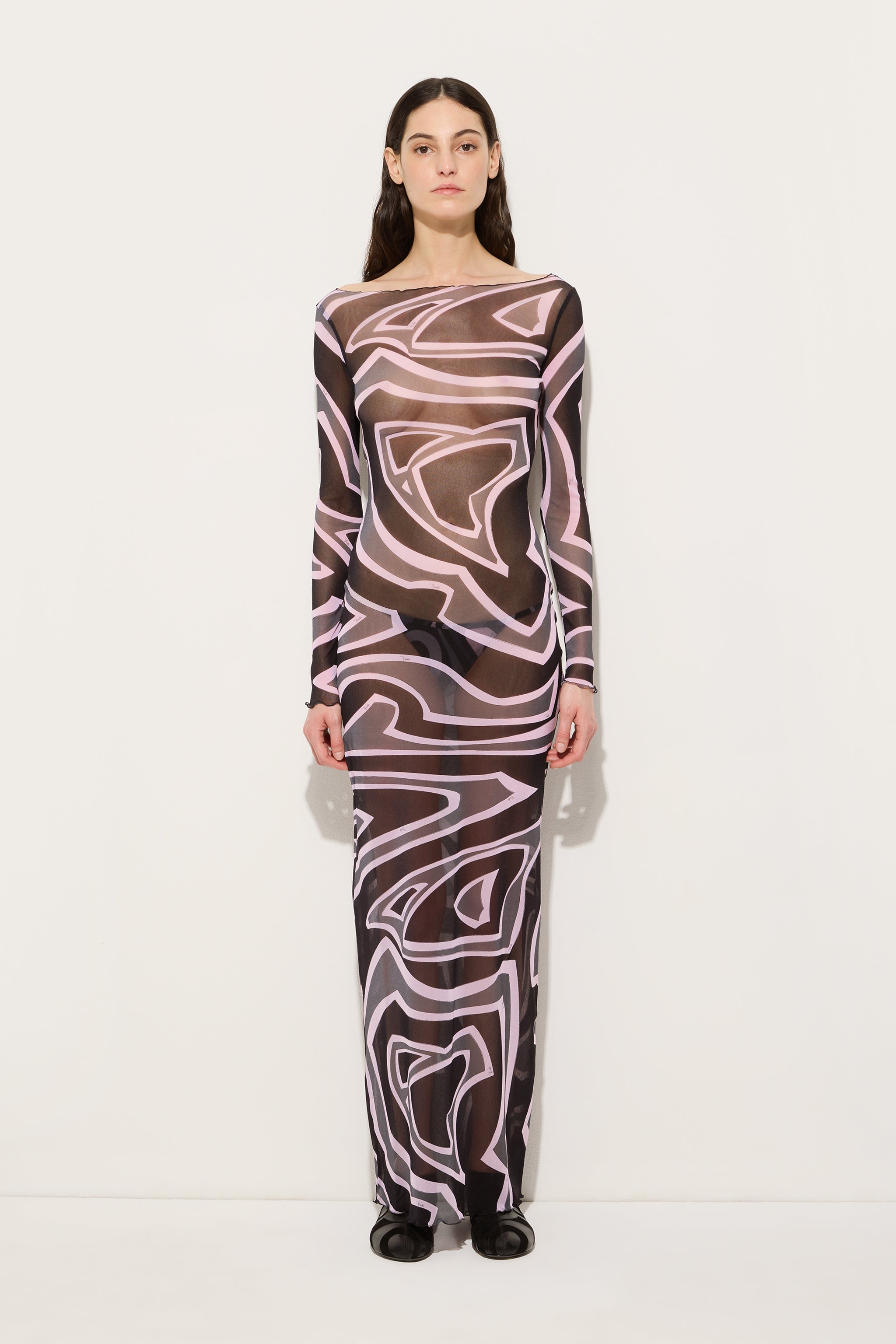 Labirinto Print Tulle Dress
 WOMAN Pucci
