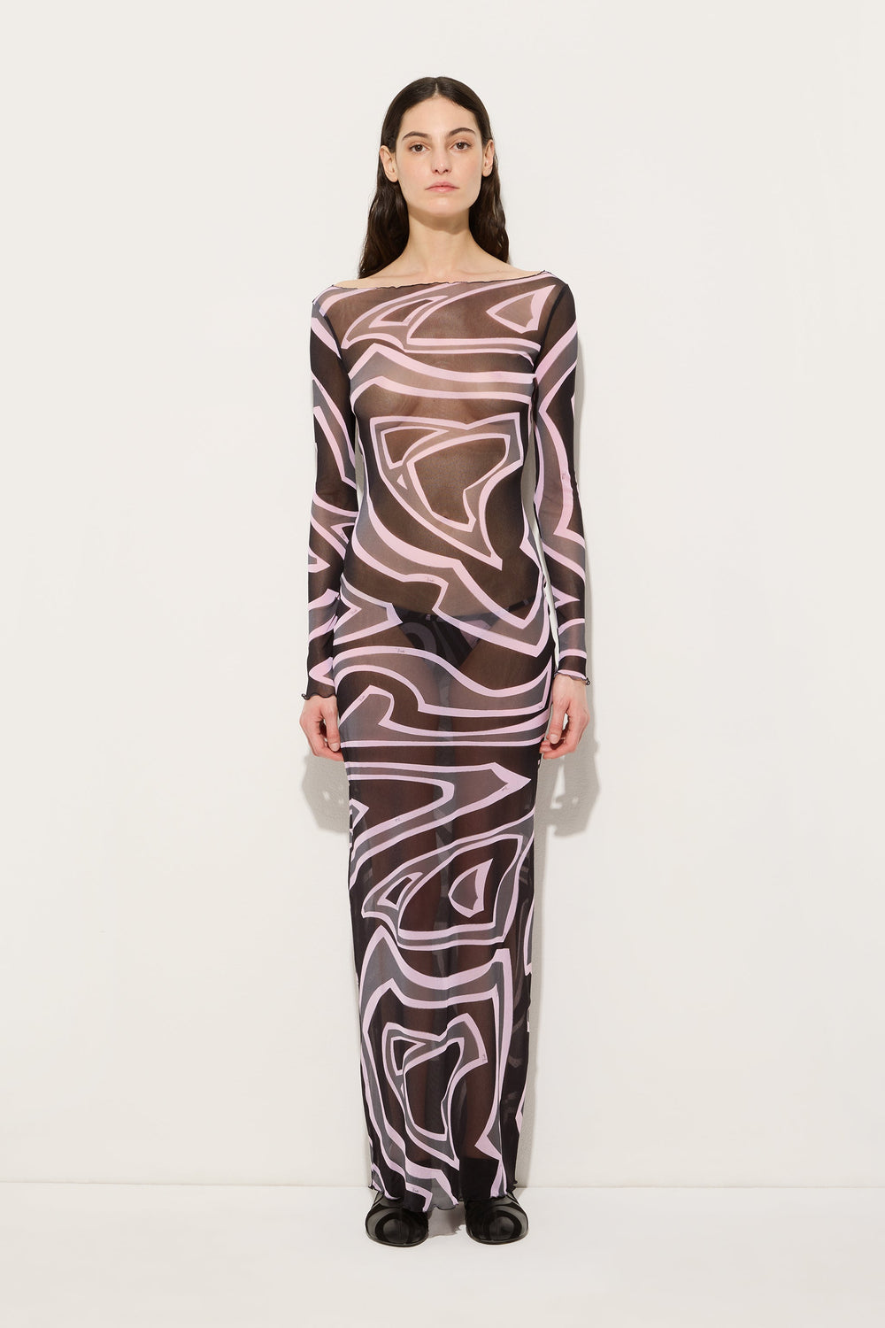 Labirinto Print Tulle Dress
 WOMAN Pucci