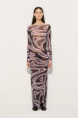 Labirinto Print Tulle Dress
 WOMAN Pucci