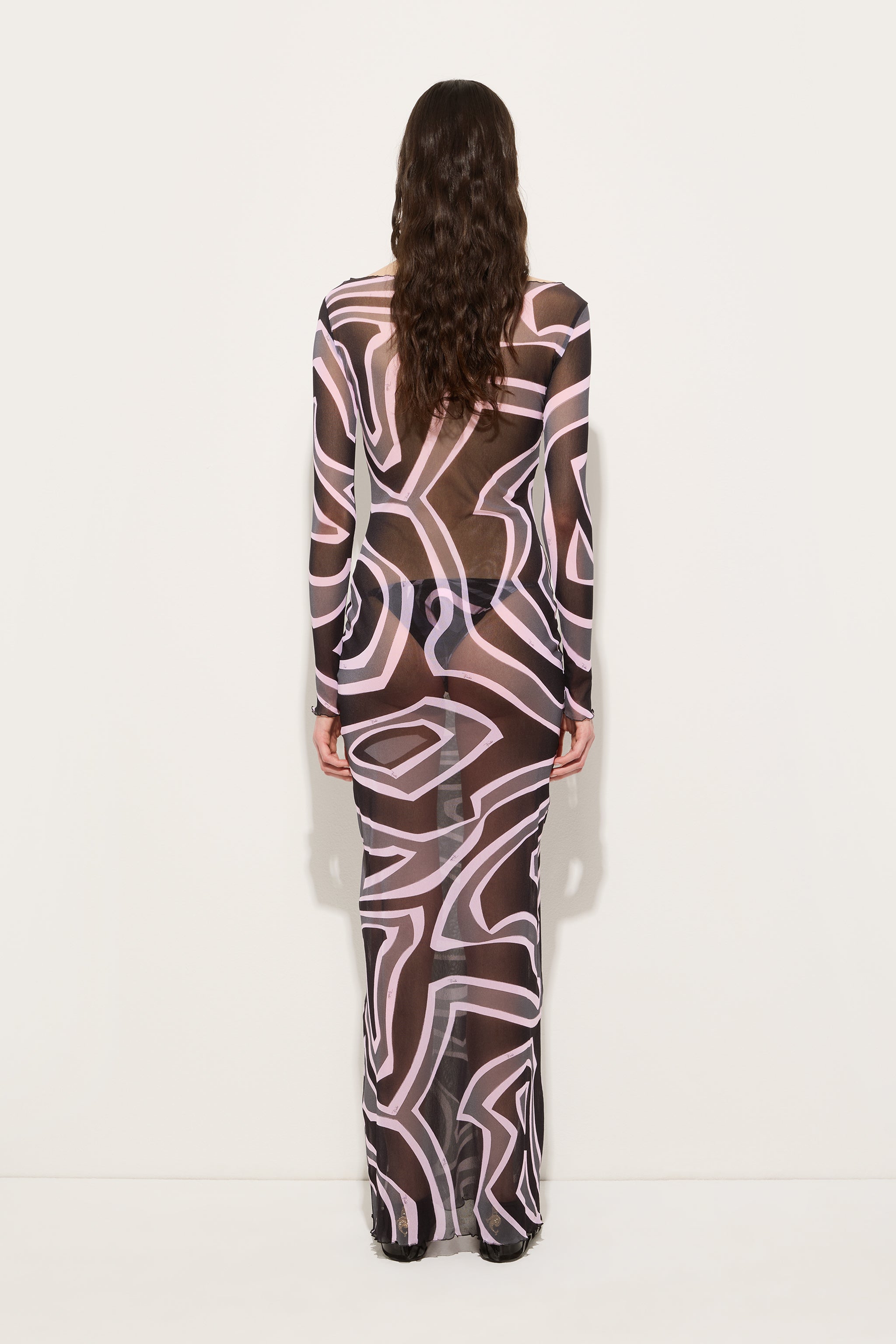 Labirinto Print Tulle Dress
 WOMAN Pucci