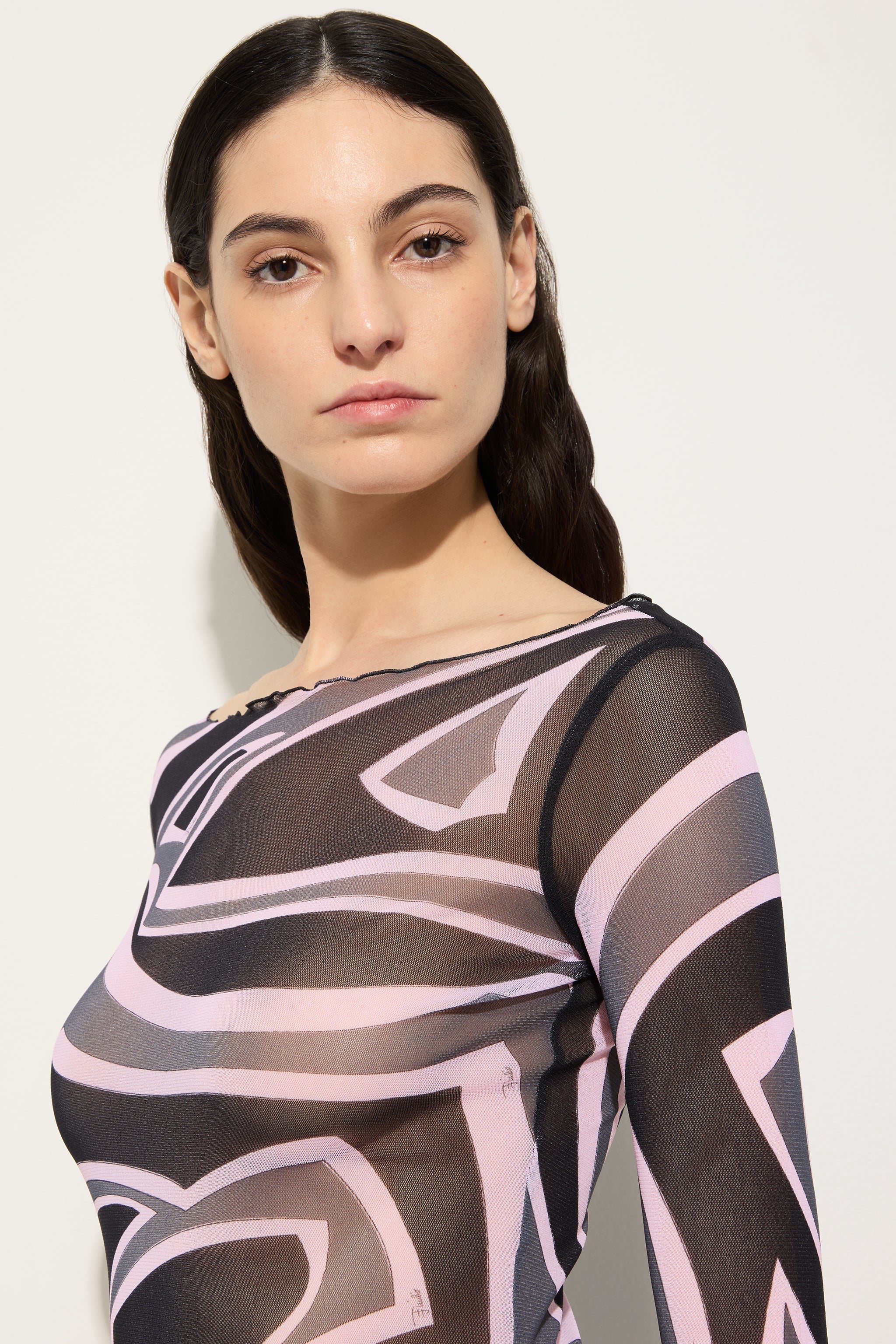 Labirinto Print Tulle Dress
 WOMAN Pucci