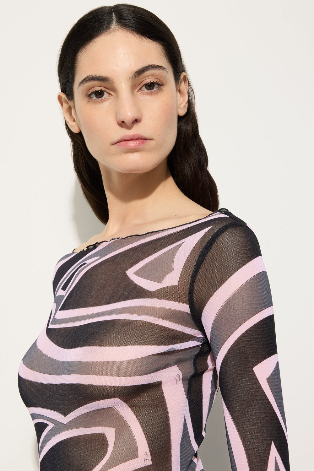 Labirinto Print Tulle Dress
 WOMAN Pucci
