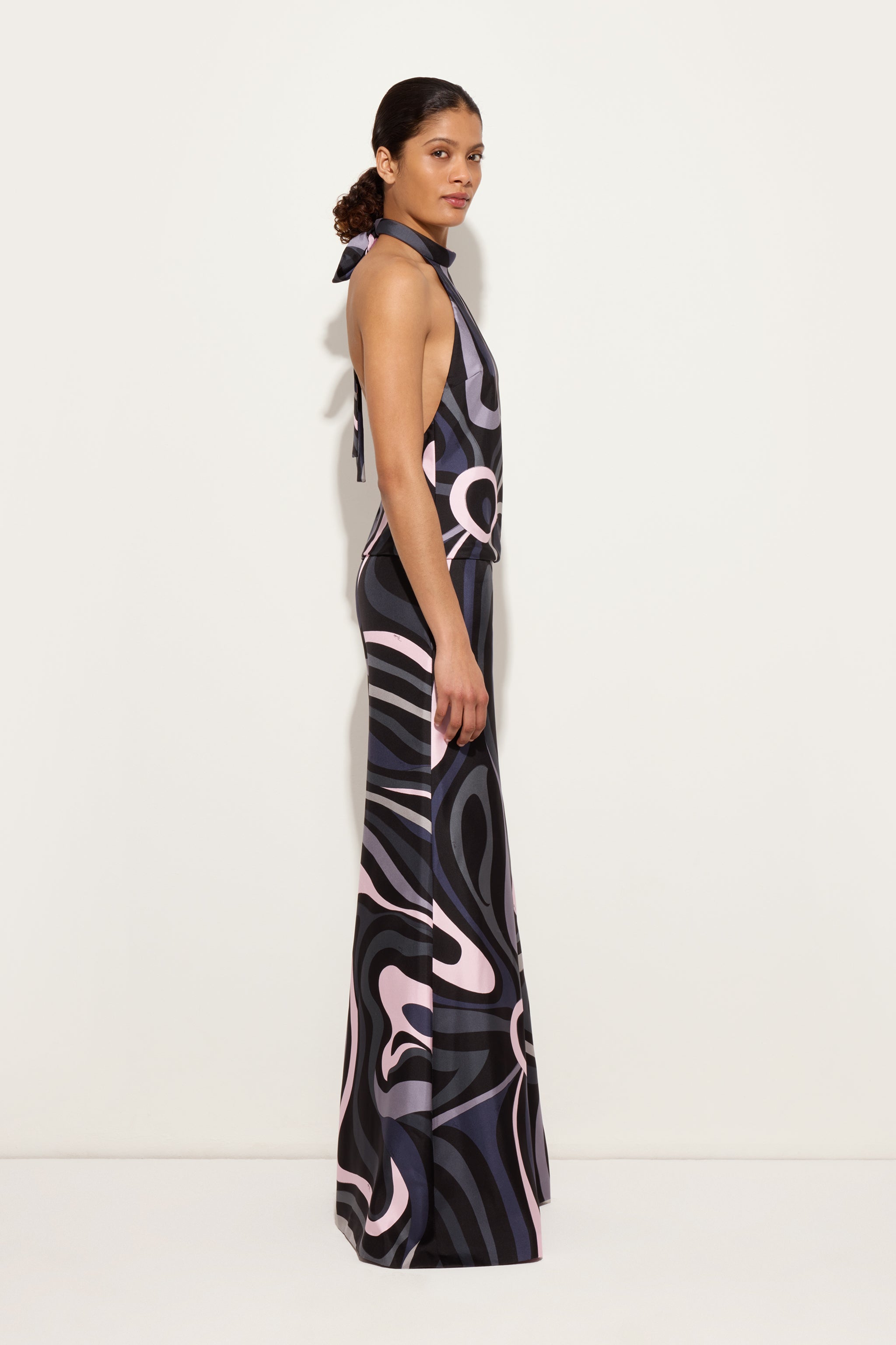 Marmo Print Silk Twill Jumpsuit
 WOMAN Pucci