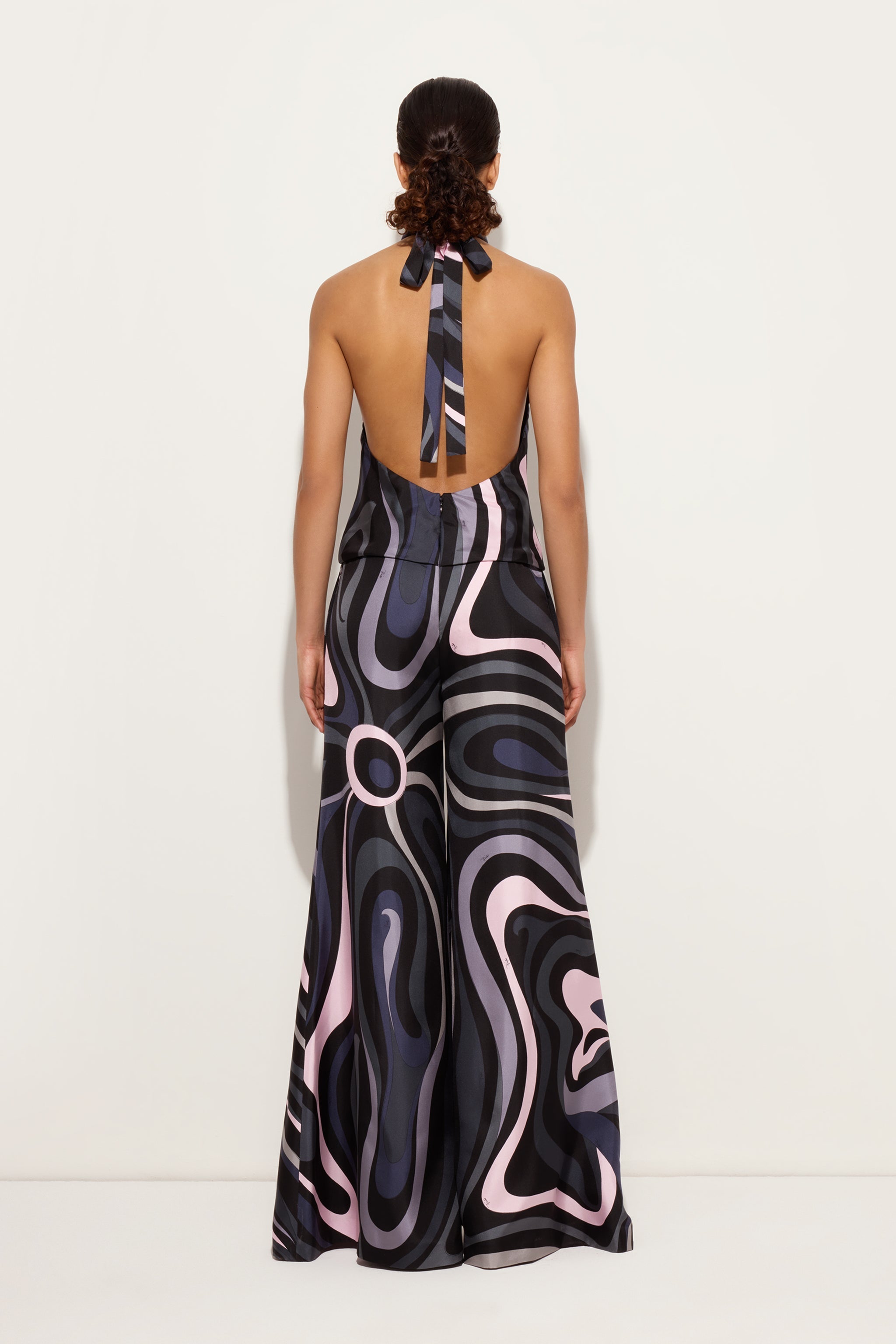 Marmo Print Silk Twill Jumpsuit
 WOMAN Pucci