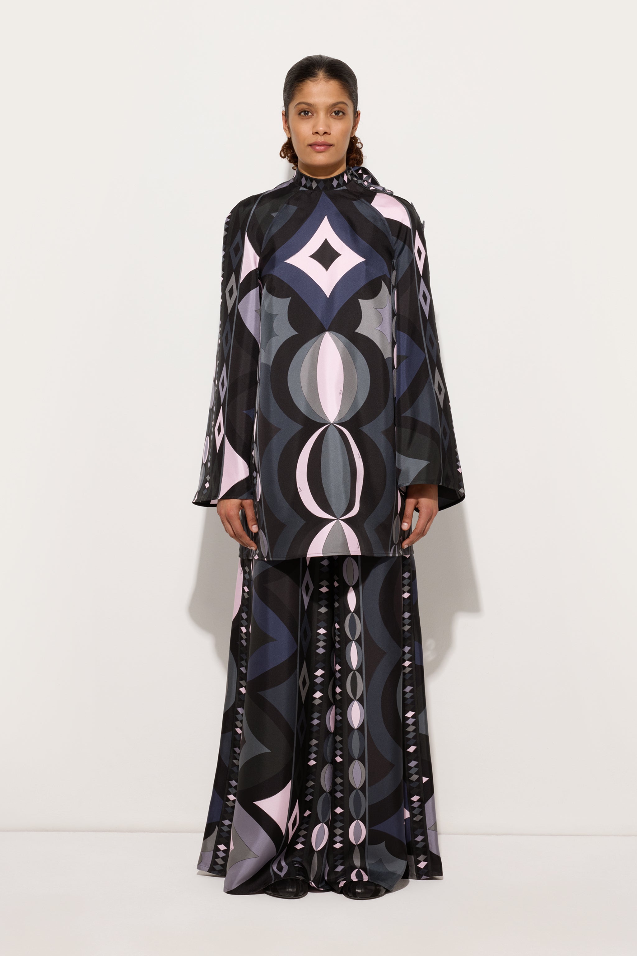 Collane Print Silk Twill Dress
 WOMAN Pucci