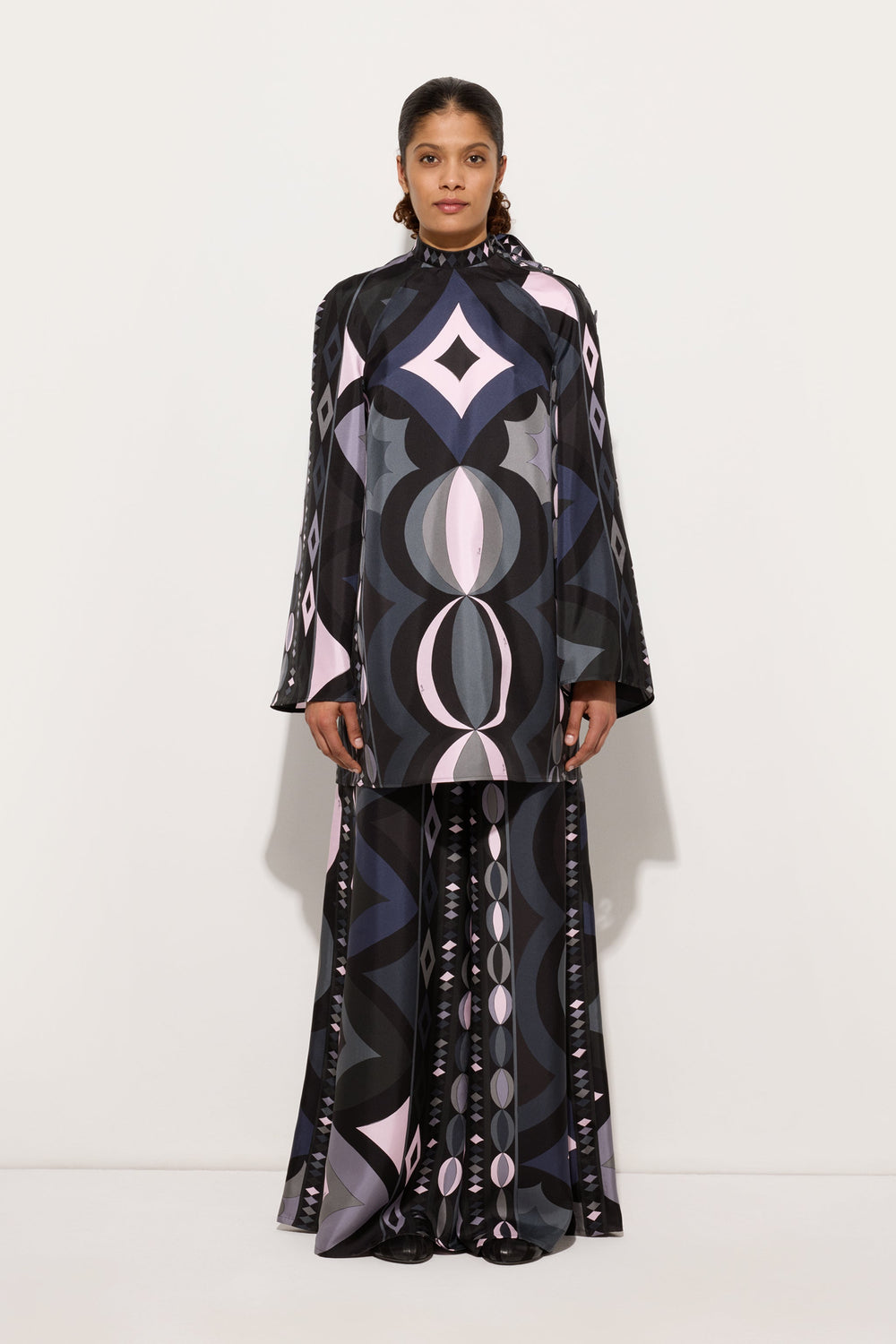 Collane Print Silk Twill Dress
 WOMAN Pucci